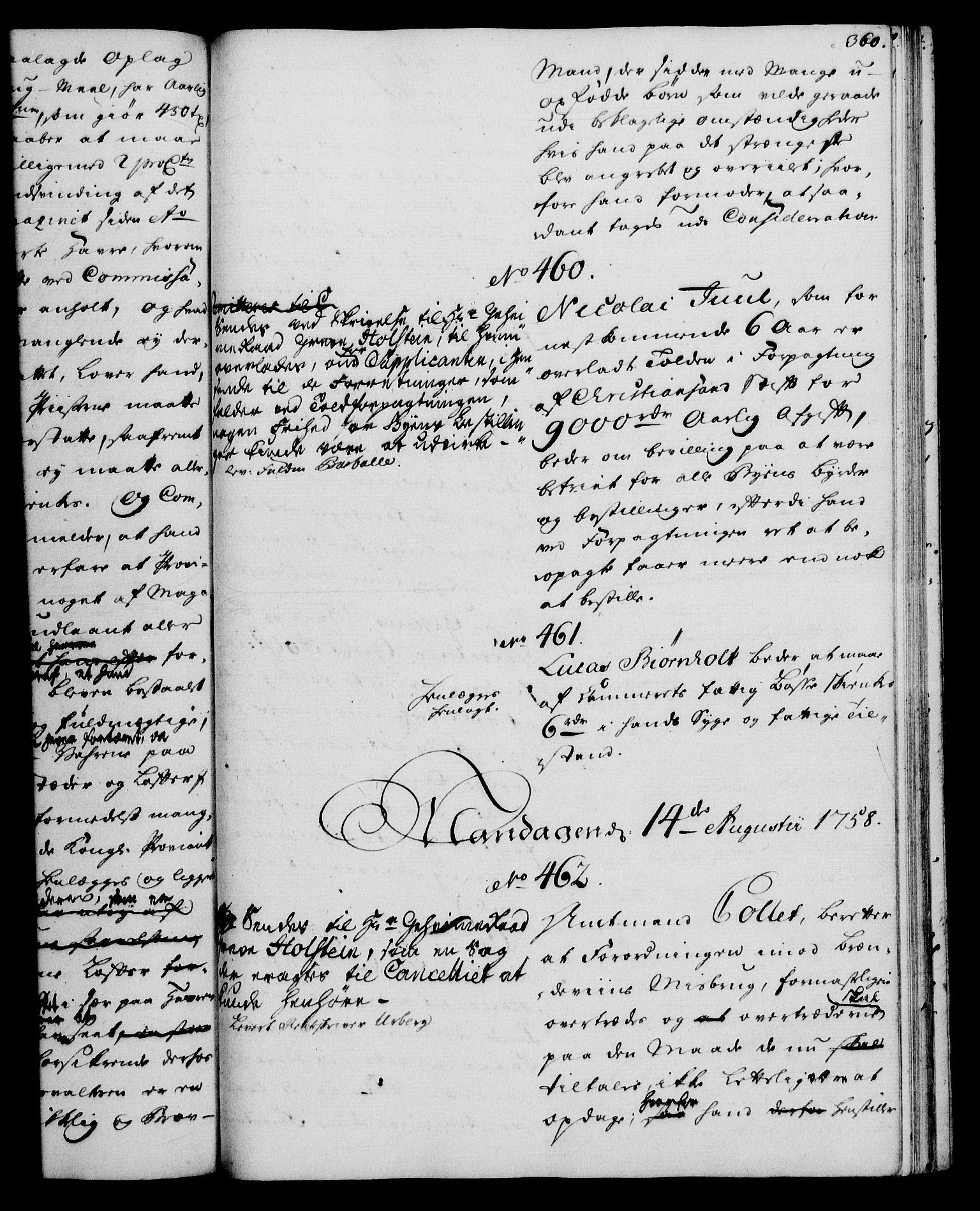 Rentekammeret, Kammerkanselliet, RA/EA-3111/G/Gh/Gha/L0034: Norsk ekstraktmemorialprotokoll (merket RK 53.79), 1756-1759, p. 360