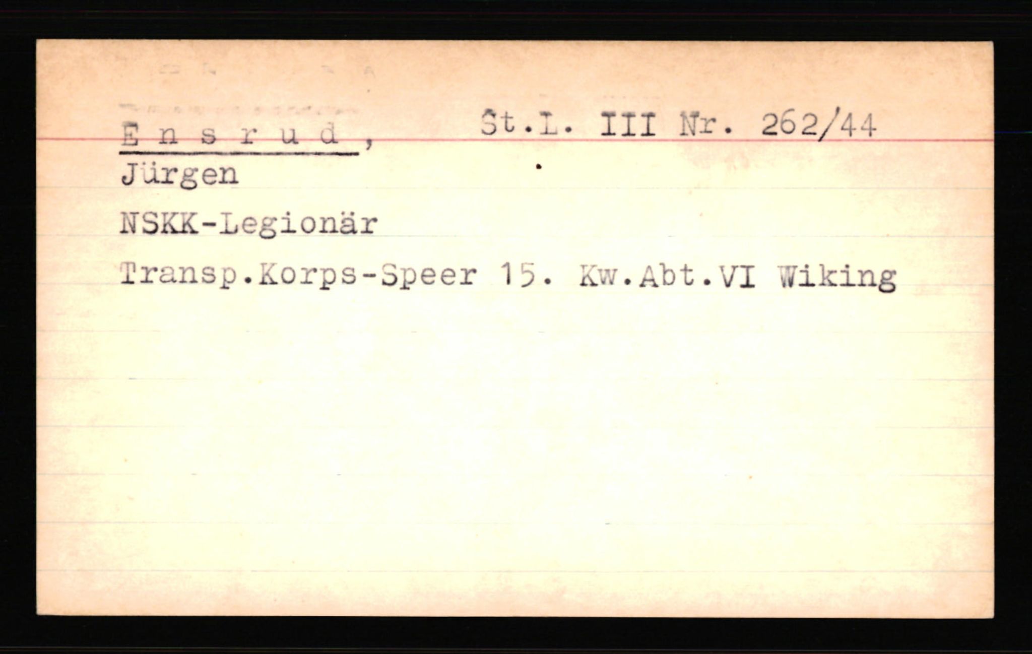 SS- und Polizeigericht Nord (IX), AV/RA-RAFA-3182/0001/C/Ca/L0002: kartotekkort for personer alfabetisk på etternavn: D-H, 1940-1945, p. 224