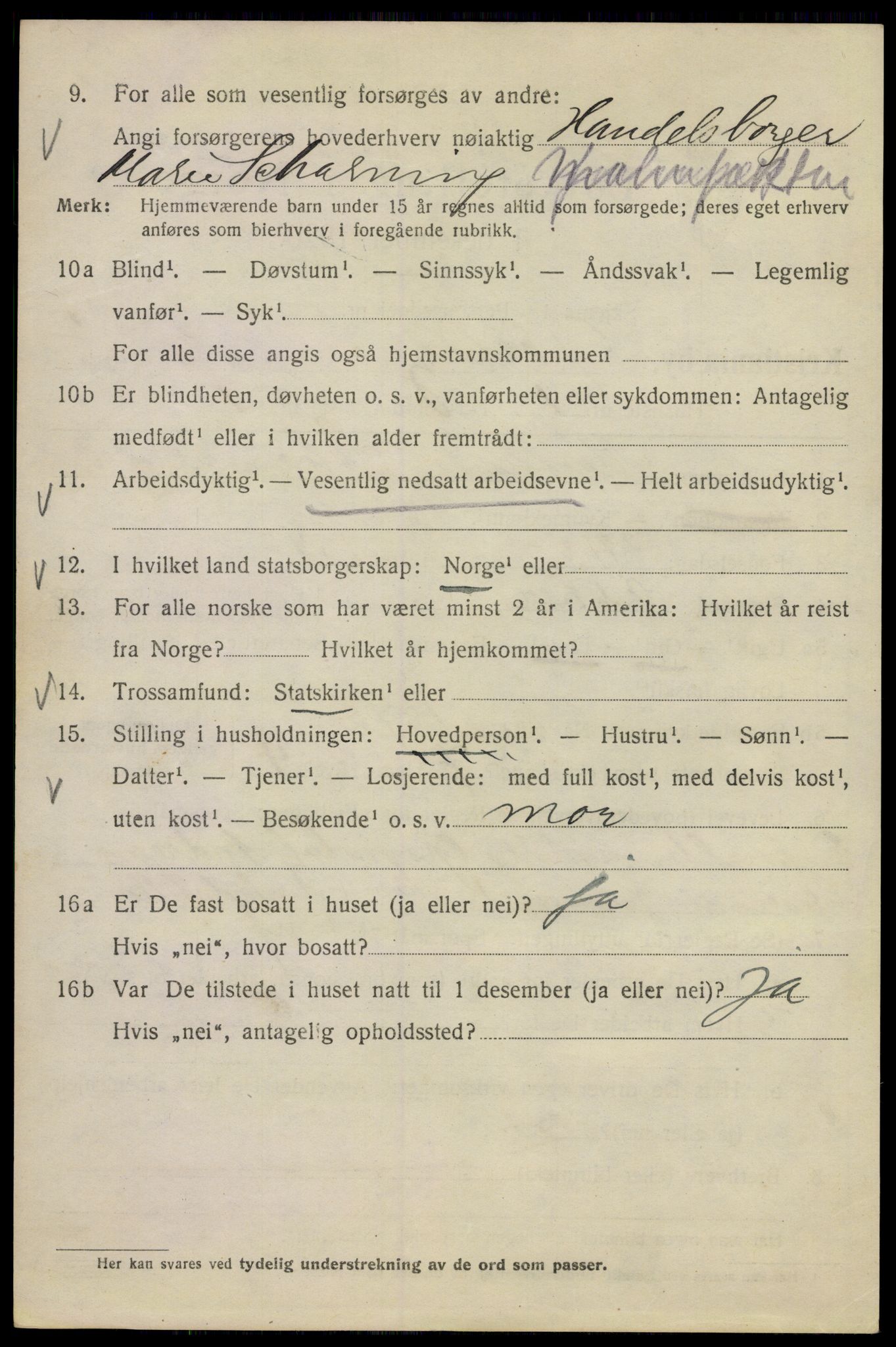 SAO, 1920 census for Kristiania, 1920, p. 262478