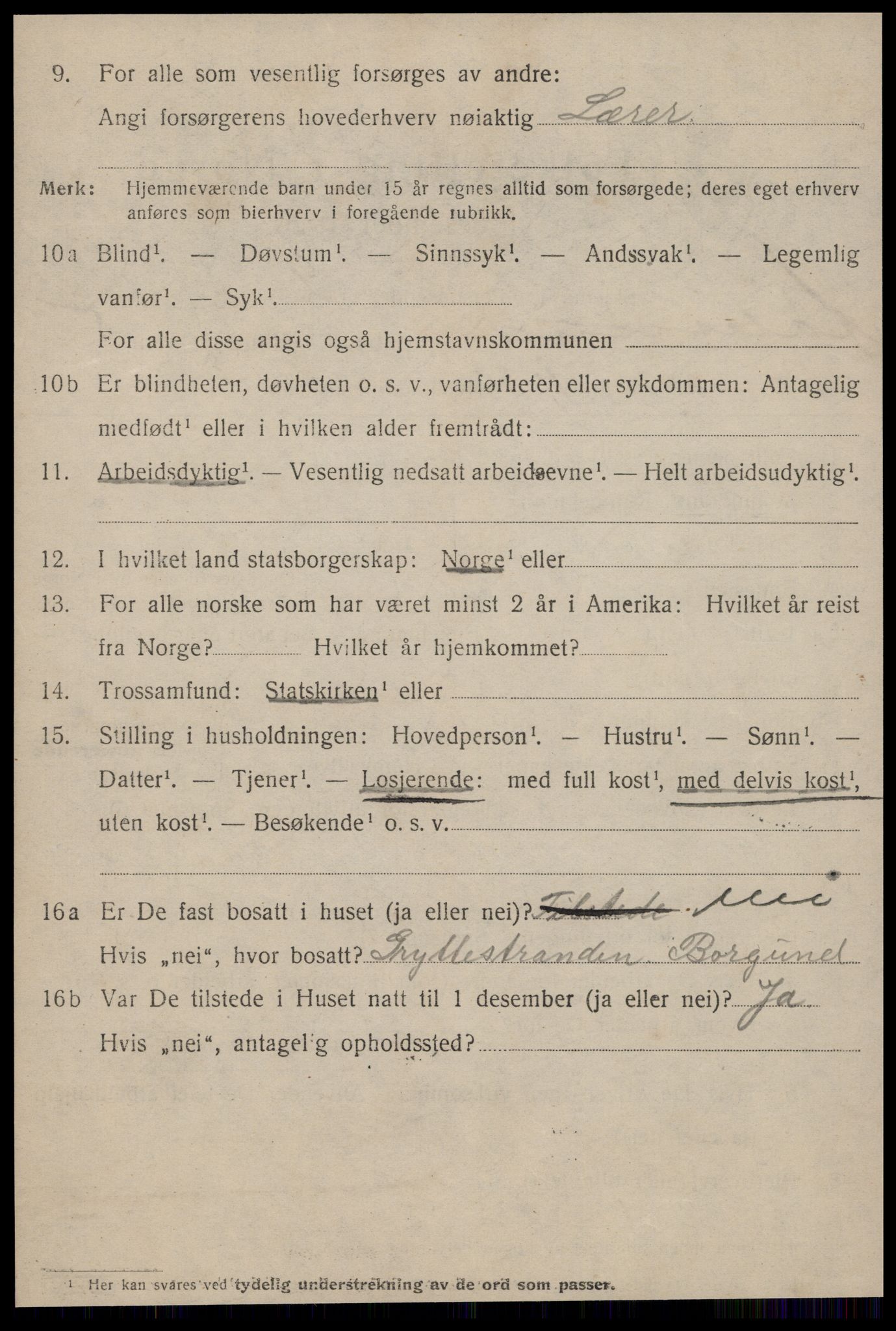 SAT, 1920 census for Ålesund, 1920, p. 16547