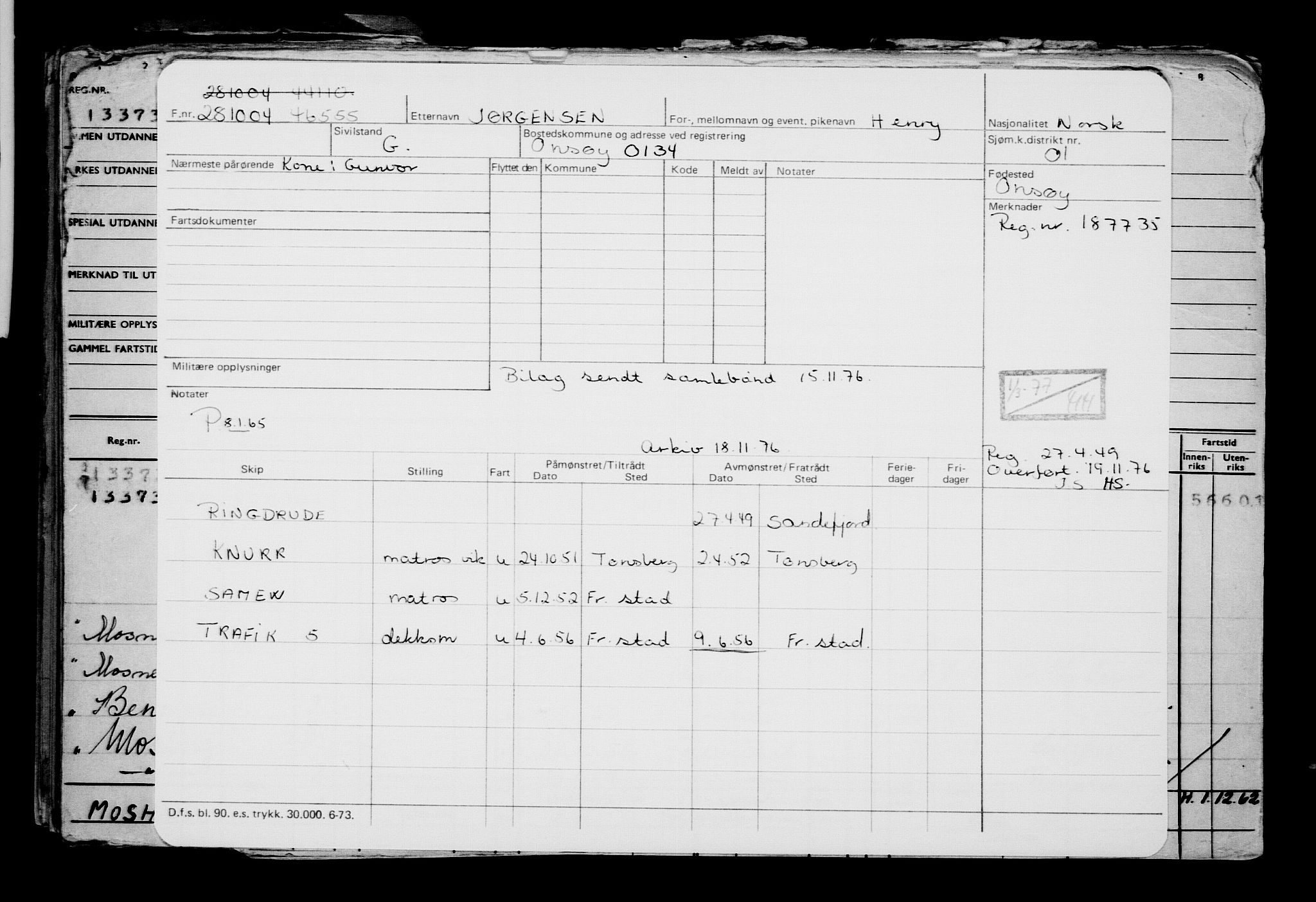 Direktoratet for sjømenn, AV/RA-S-3545/G/Gb/L0056: Hovedkort, 1904, p. 301