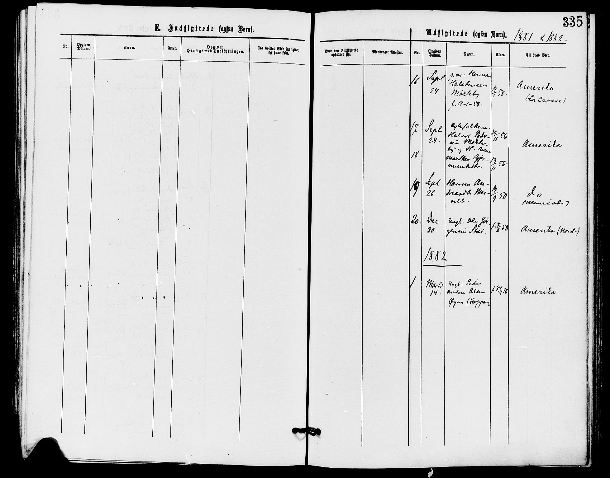 Stor-Elvdal prestekontor, AV/SAH-PREST-052/H/Ha/Haa/L0001: Parish register (official) no. 1, 1871-1882, p. 335