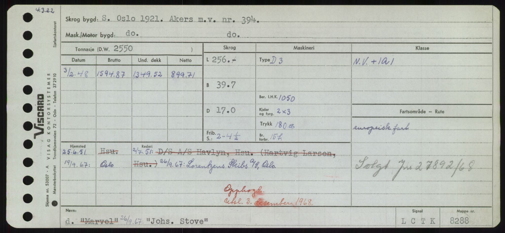 Sjøfartsdirektoratet med forløpere, Skipsmålingen, RA/S-1627/H/Hd/L0019: Fartøy, J, p. 501