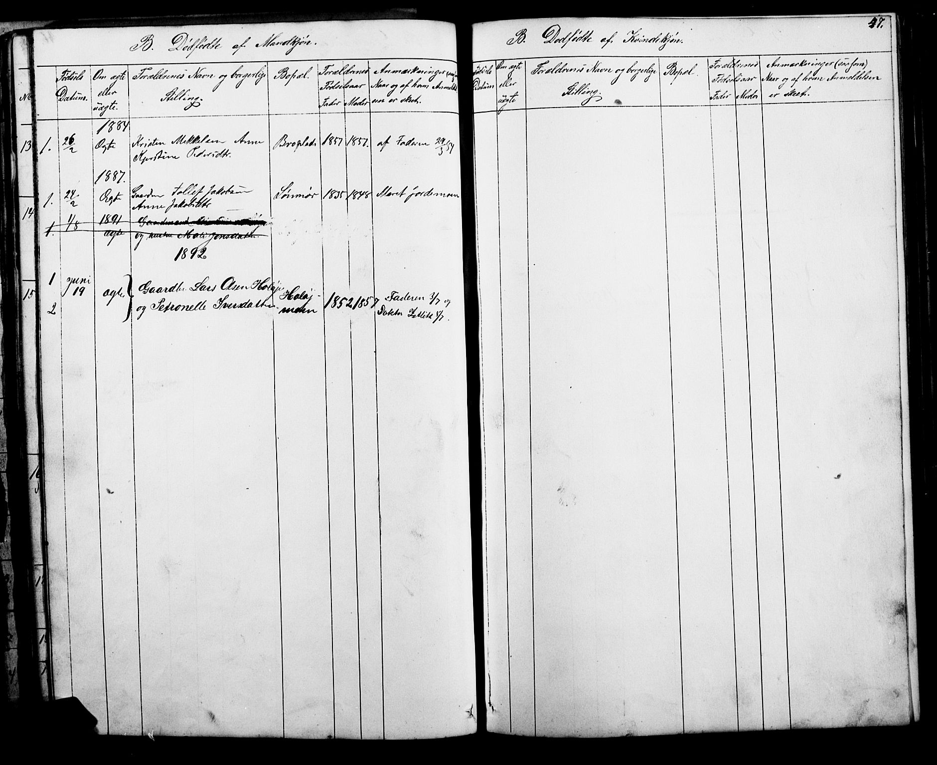 Tolga prestekontor, AV/SAH-PREST-062/L/L0006: Parish register (copy) no. 6, 1864-1894, p. 47