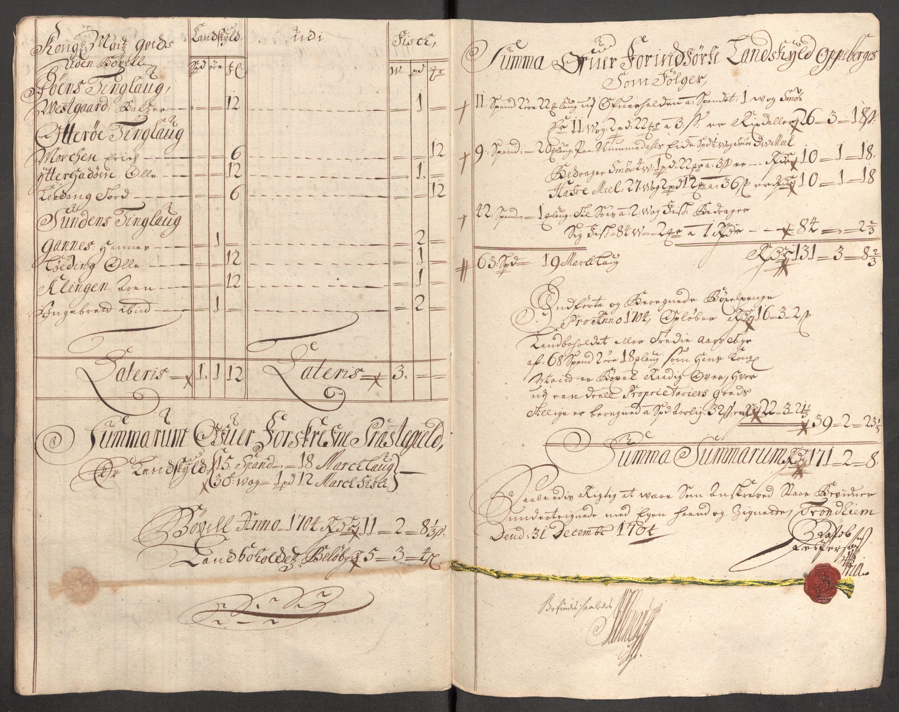 Rentekammeret inntil 1814, Reviderte regnskaper, Fogderegnskap, AV/RA-EA-4092/R64/L4428: Fogderegnskap Namdal, 1703-1704, p. 306