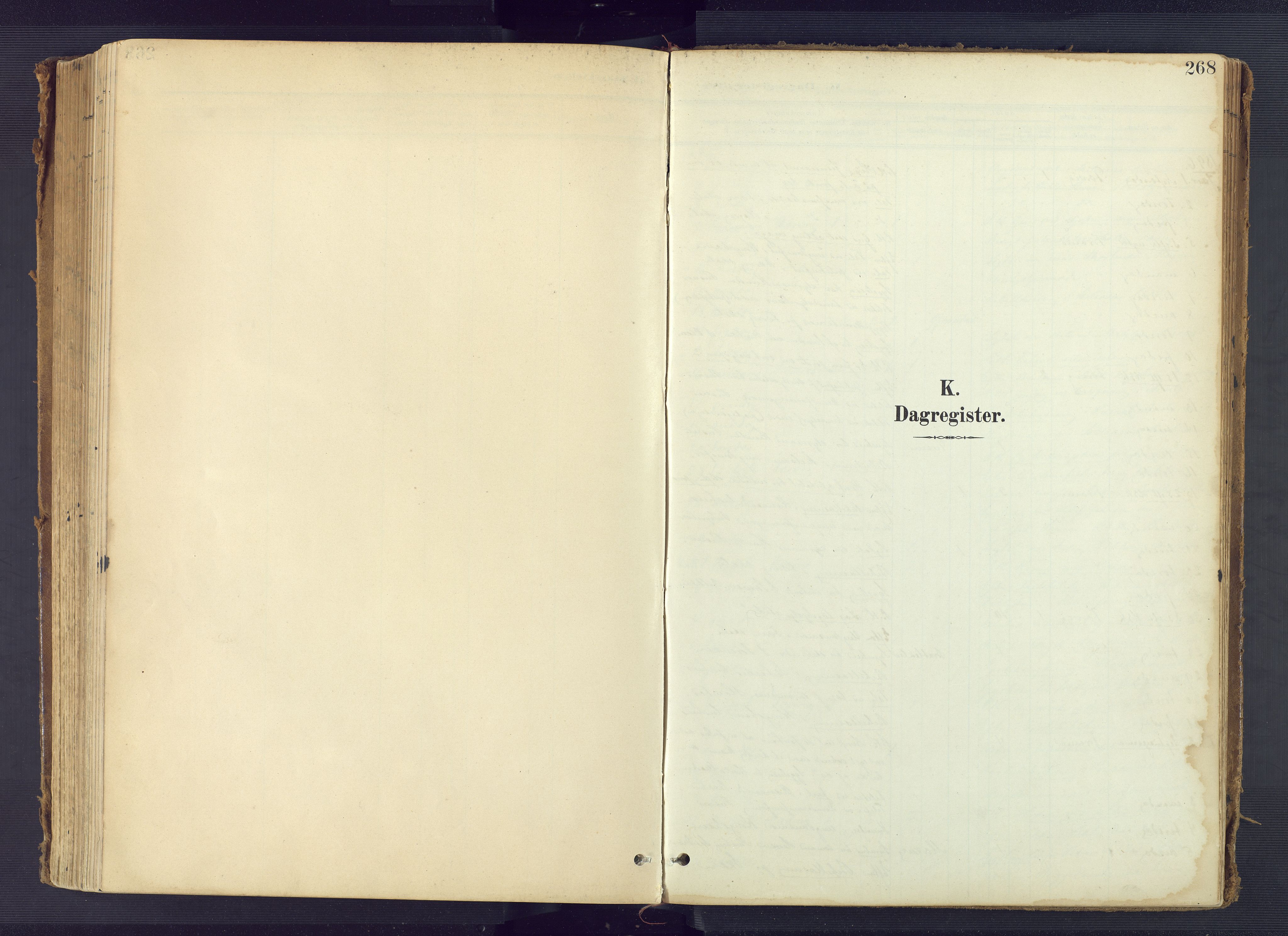 Tromøy sokneprestkontor, AV/SAK-1111-0041/F/Fa/L0010: Parish register (official) no. A 10, 1896-1912, p. 268