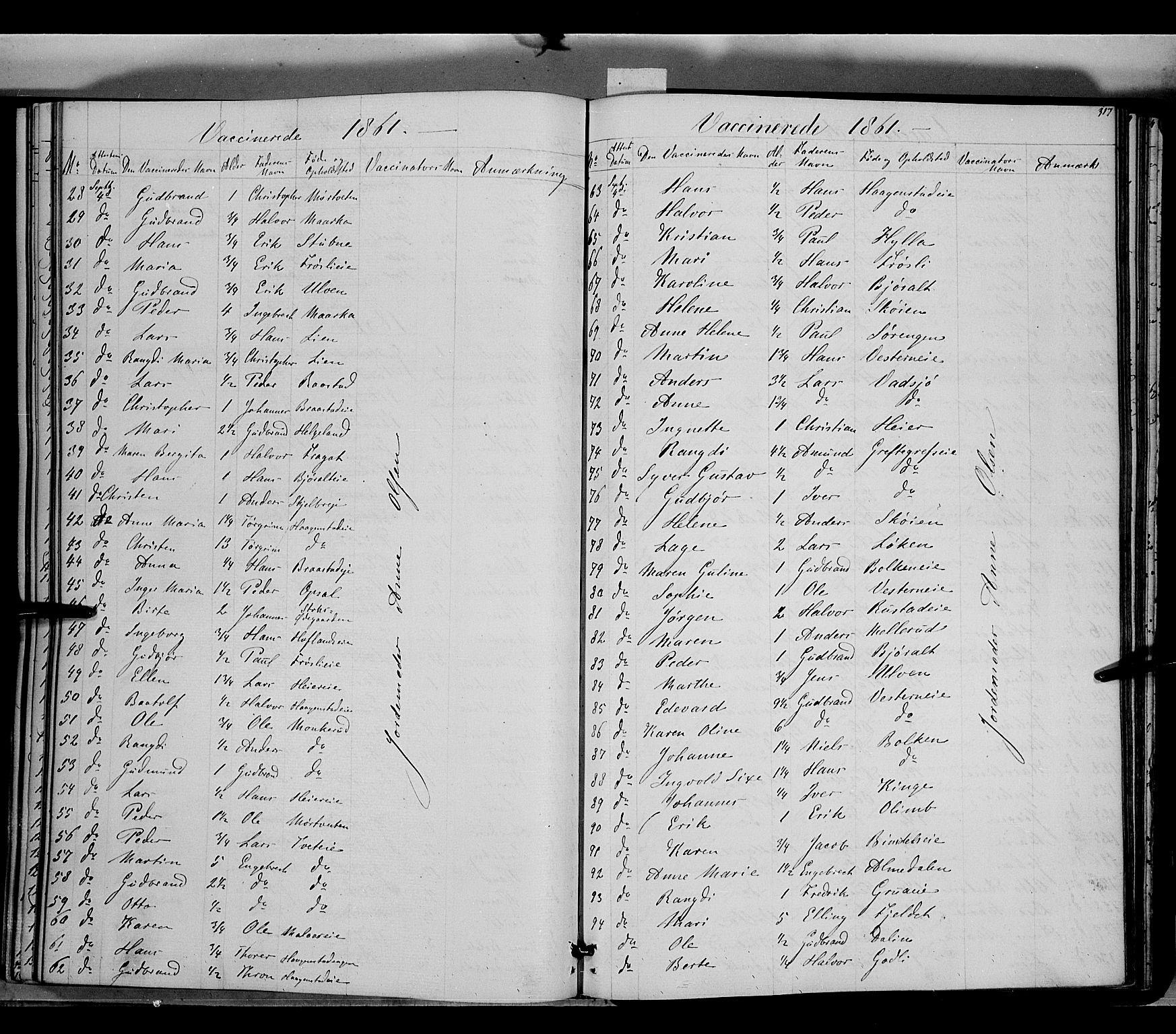 Jevnaker prestekontor, SAH/PREST-116/H/Ha/Haa/L0007: Parish register (official) no. 7, 1858-1876, p. 317