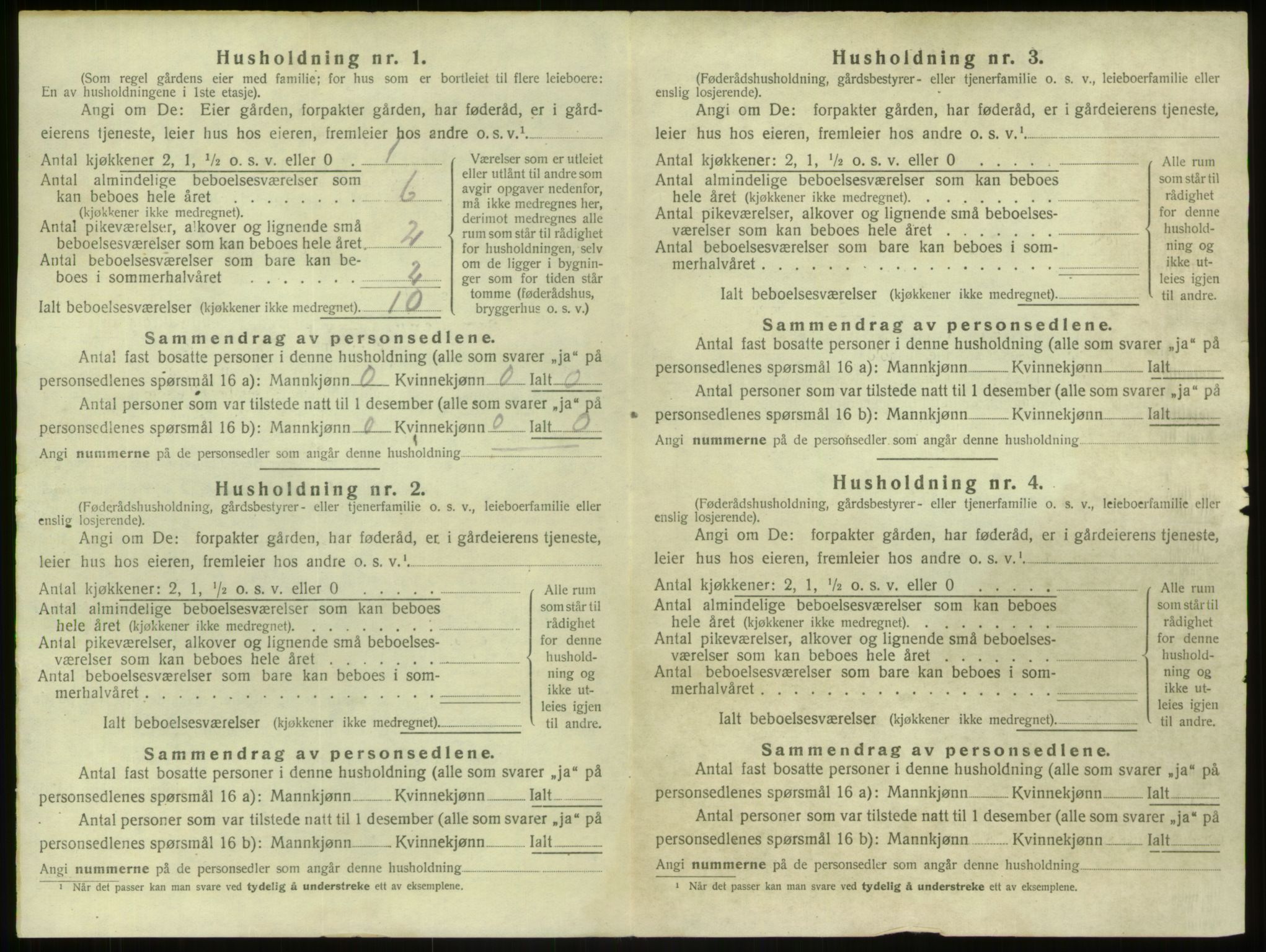 SAB, 1920 census for Herdla, 1920, p. 434