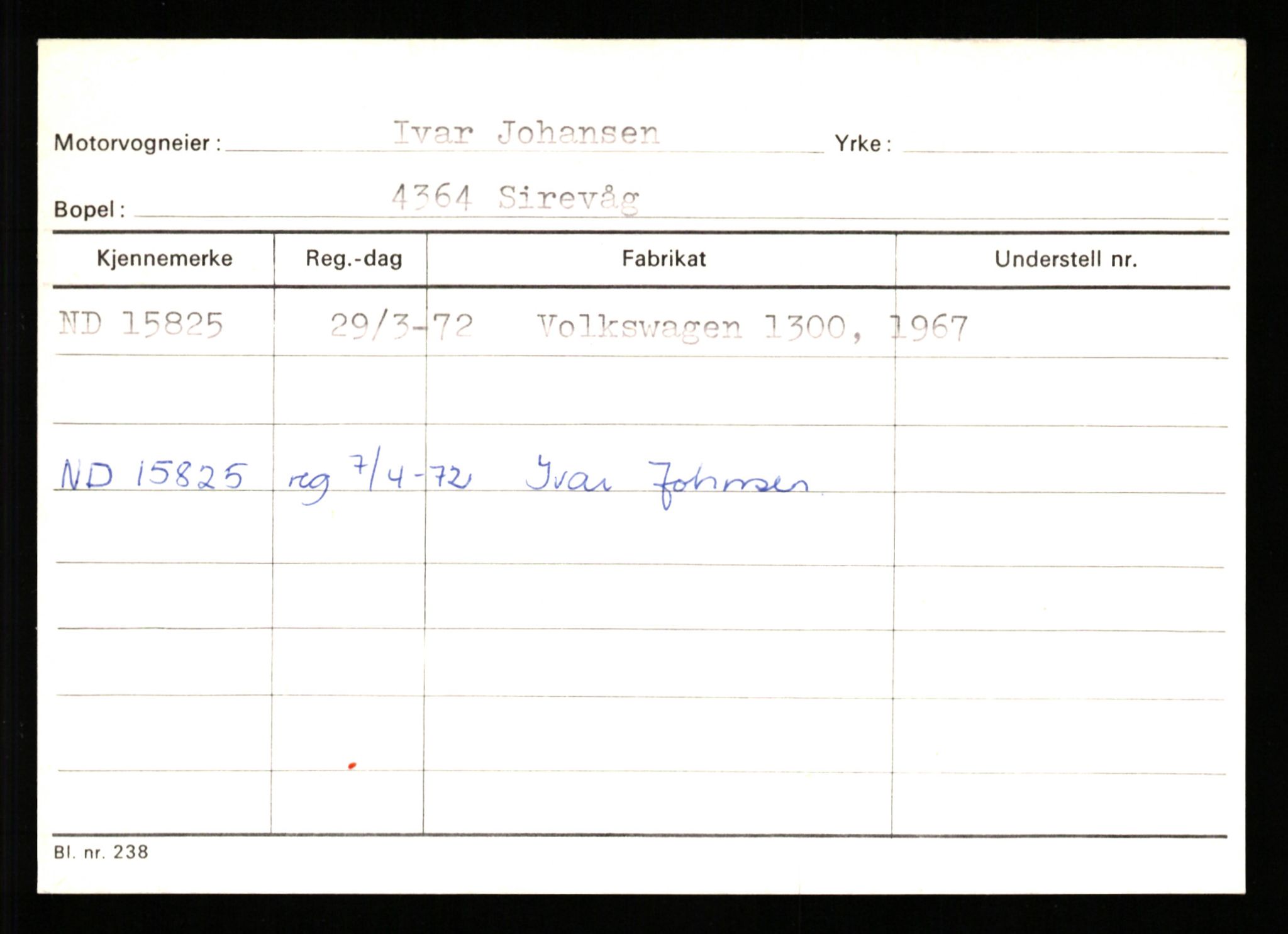 Stavanger trafikkstasjon, AV/SAST-A-101942/0/G/L0004: Registreringsnummer: 15497 - 22957, 1930-1971, p. 215