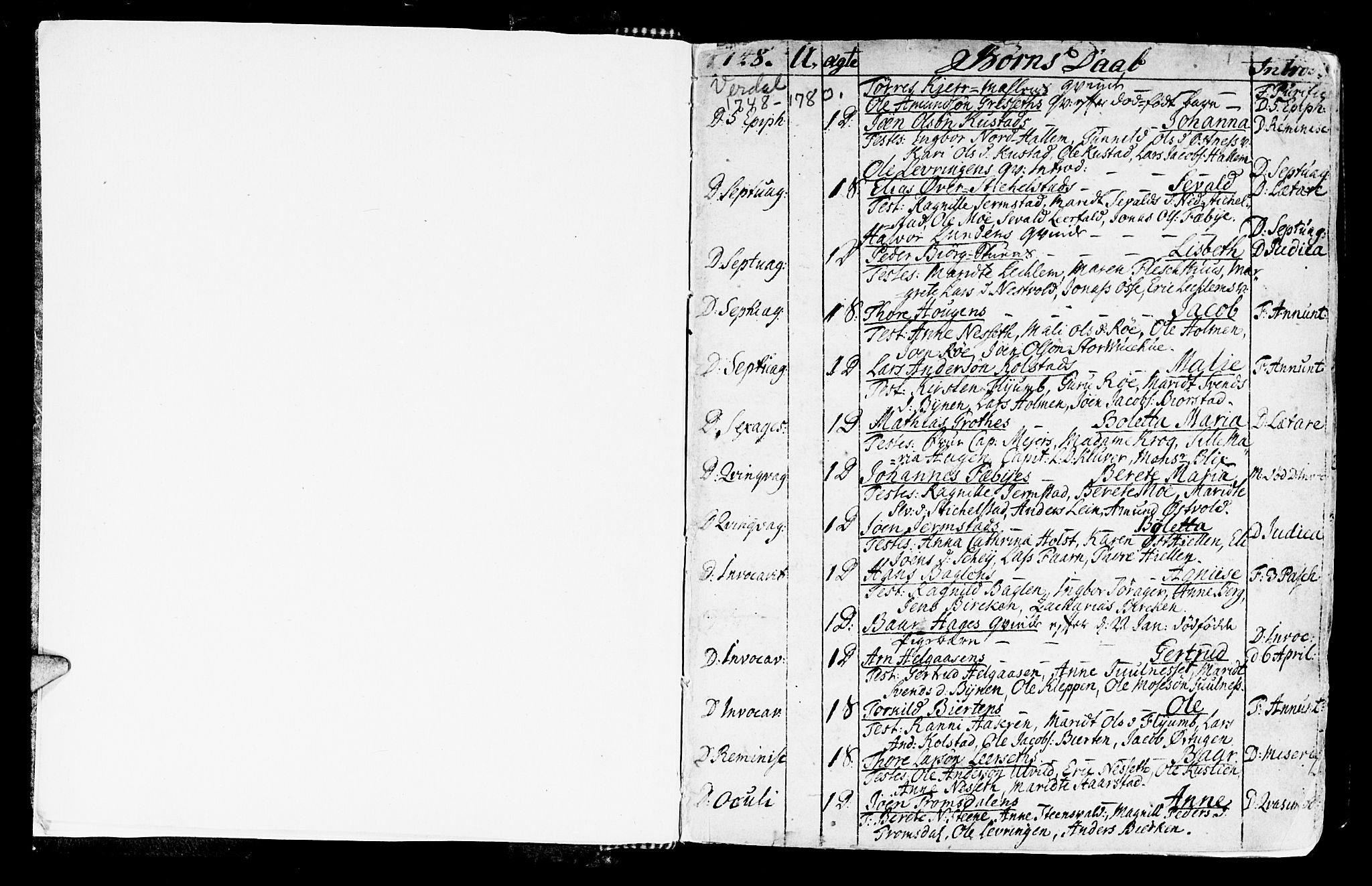 Ministerialprotokoller, klokkerbøker og fødselsregistre - Nord-Trøndelag, SAT/A-1458/723/L0231: Parish register (official) no. 723A02, 1748-1780, p. 1