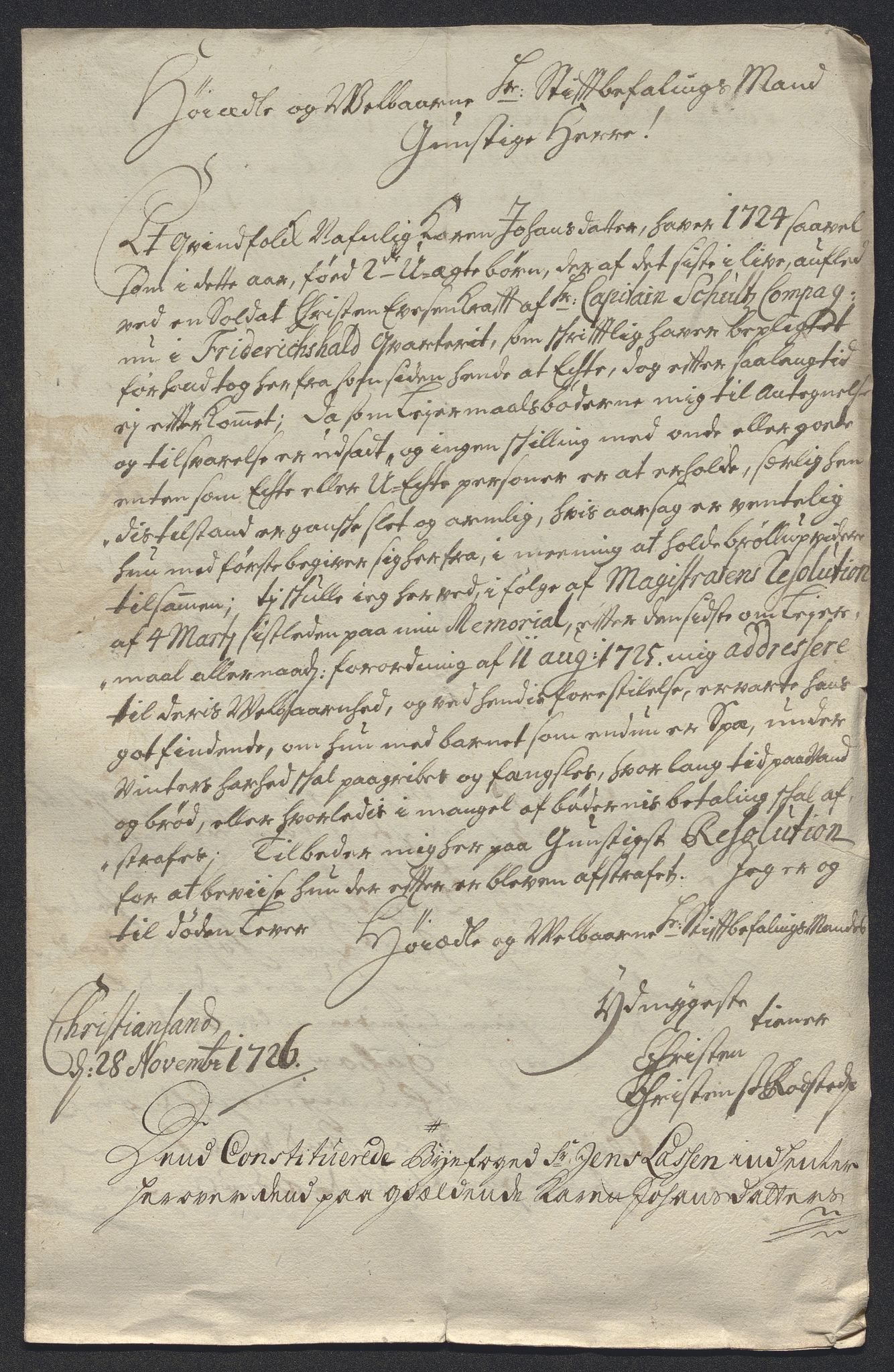 Rentekammeret inntil 1814, Reviderte regnskaper, Byregnskaper, AV/RA-EA-4066/R/Rm/L0286: [M19] Sikt og sakefall, 1719-1727, p. 527