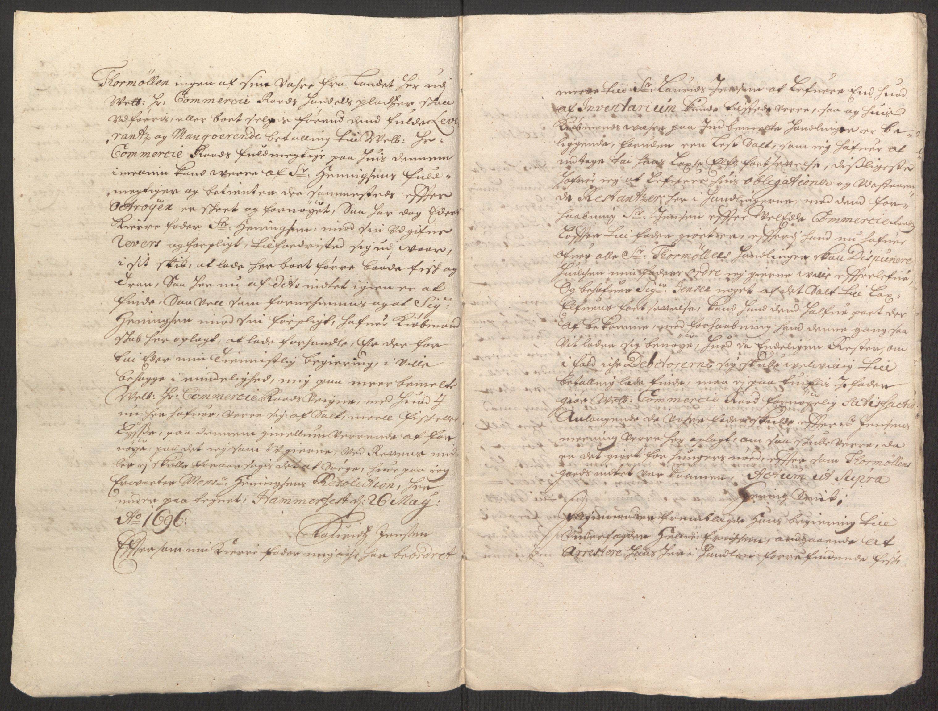 Rentekammeret inntil 1814, Reviderte regnskaper, Fogderegnskap, AV/RA-EA-4092/R69/L4851: Fogderegnskap Finnmark/Vardøhus, 1691-1700, p. 281