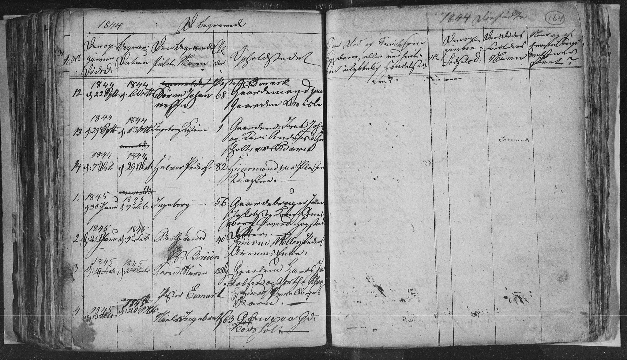 Siljan kirkebøker, SAKO/A-300/G/Ga/L0001: Parish register (copy) no. 1, 1827-1847, p. 164