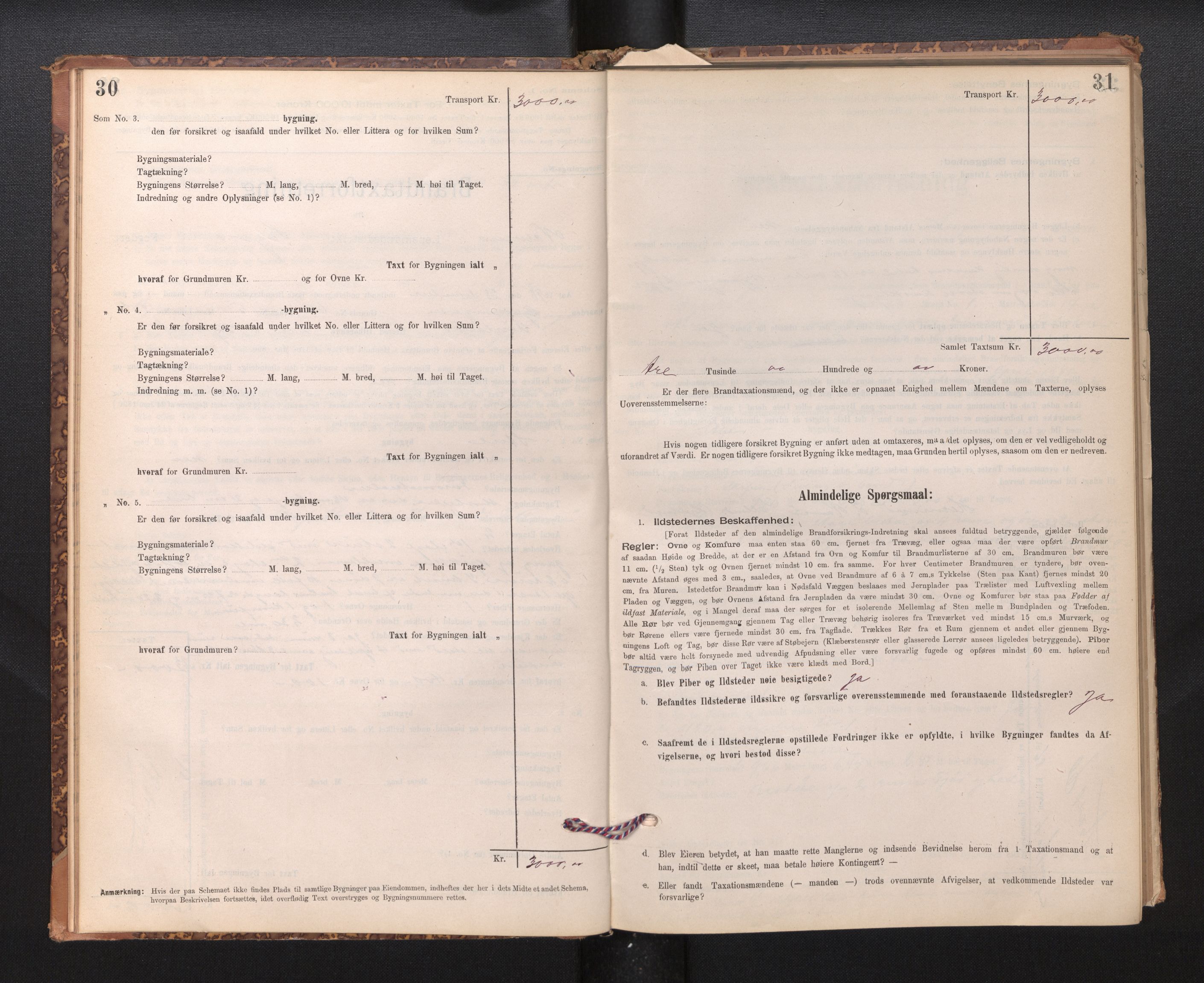 Lensmannen i Nærøy, AV/SAB-A-29601/0012/L0002: Branntakstprotokoll, 1896-1912, p. 30-31