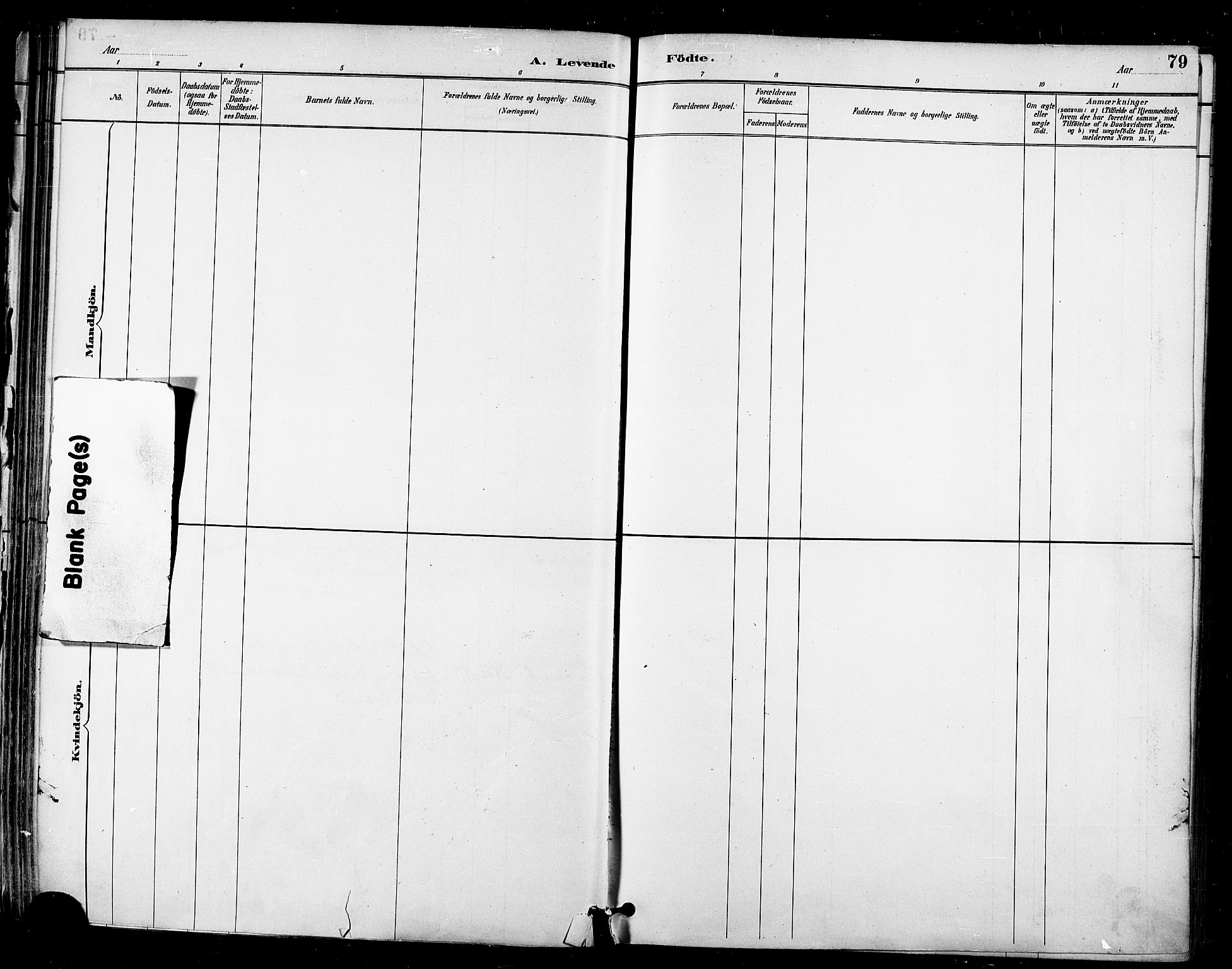 Talvik sokneprestkontor, AV/SATØ-S-1337/H/Ha/L0013kirke: Parish register (official) no. 13, 1886-1897, p. 79