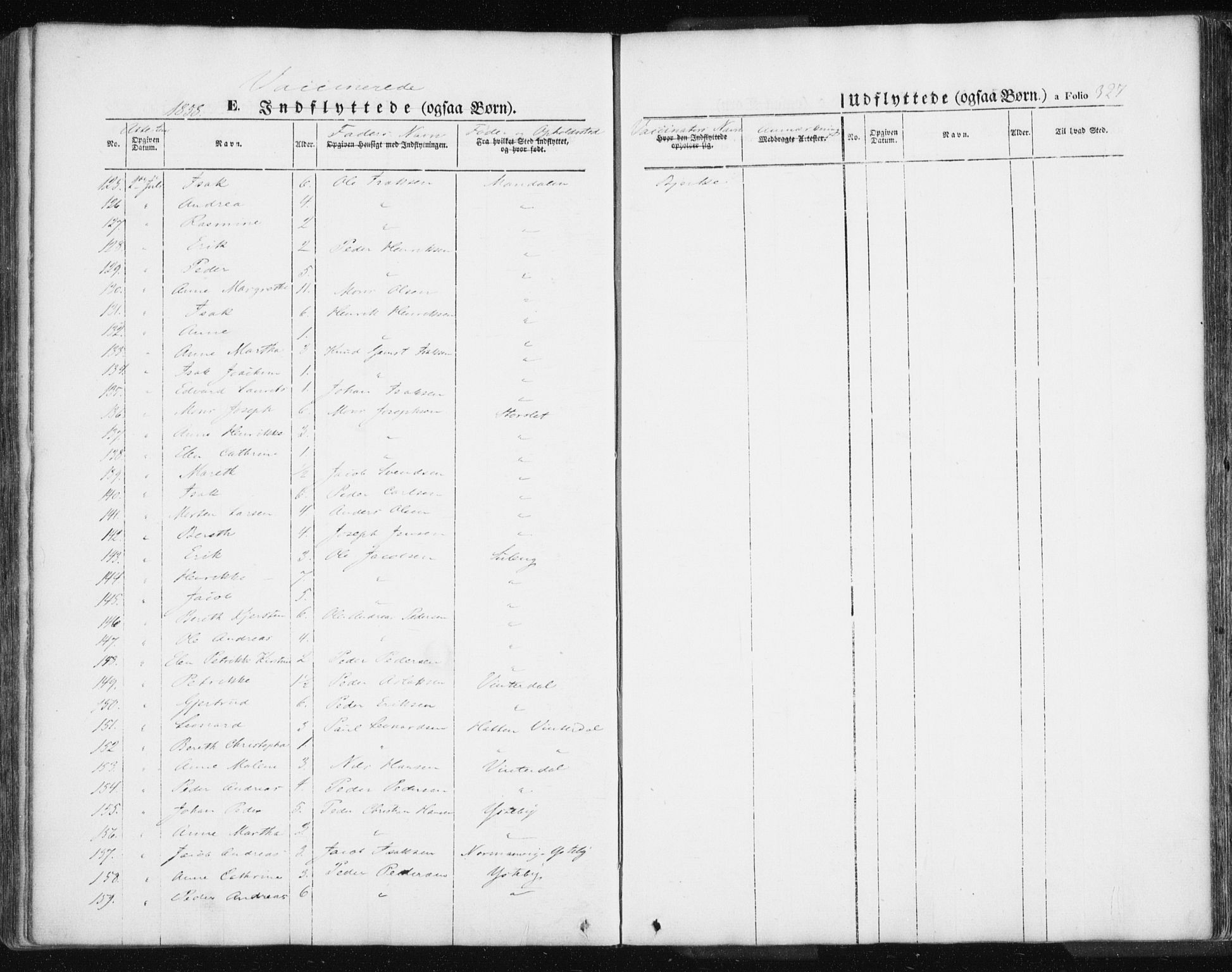 Lyngen sokneprestembete, AV/SATØ-S-1289/H/He/Hea/L0004kirke: Parish register (official) no. 4, 1839-1858, p. 327