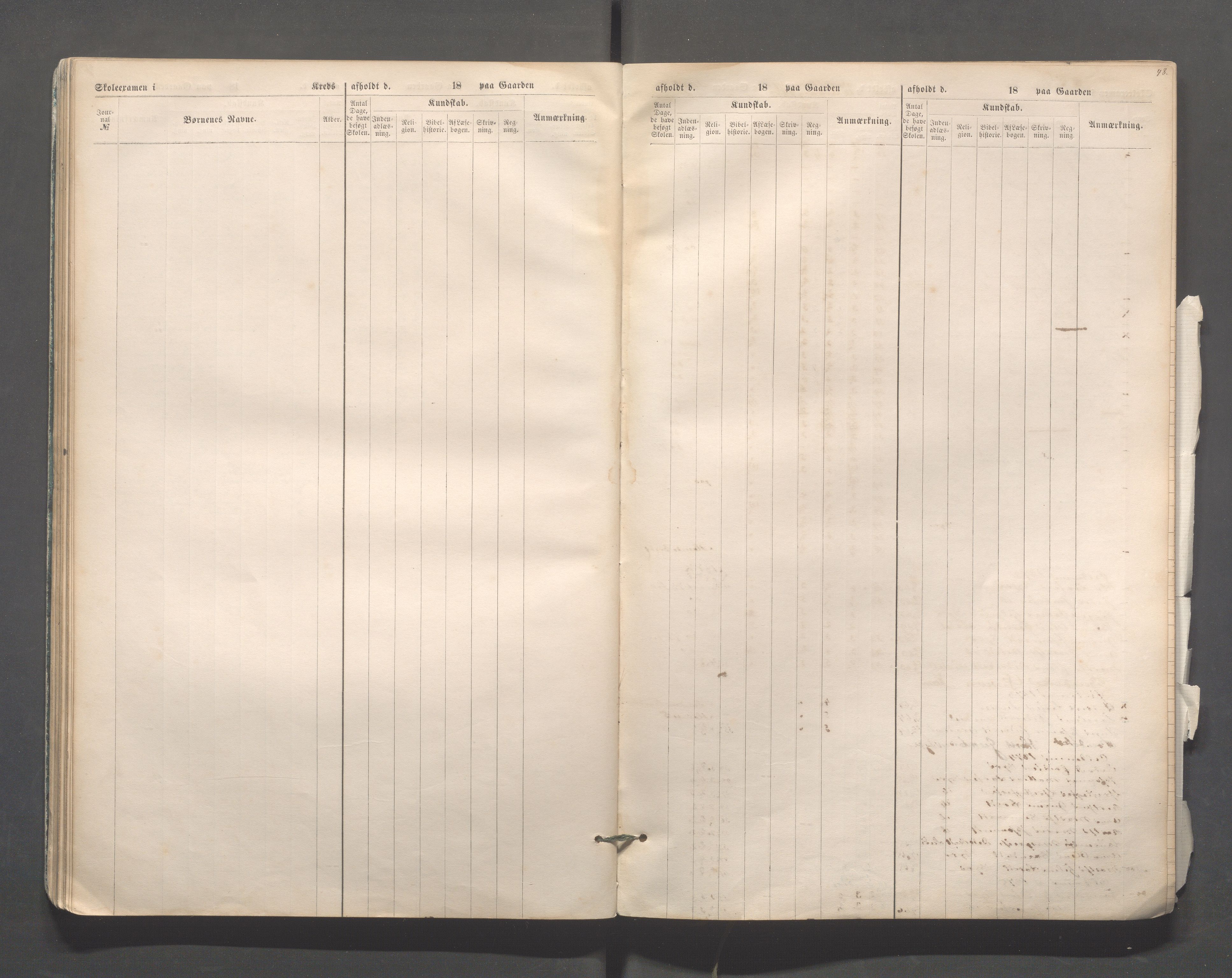 Skudenes kommune - Skudenes skole, IKAR/A-298/I/L0002: Eksamen, 1864-1883, p. 48