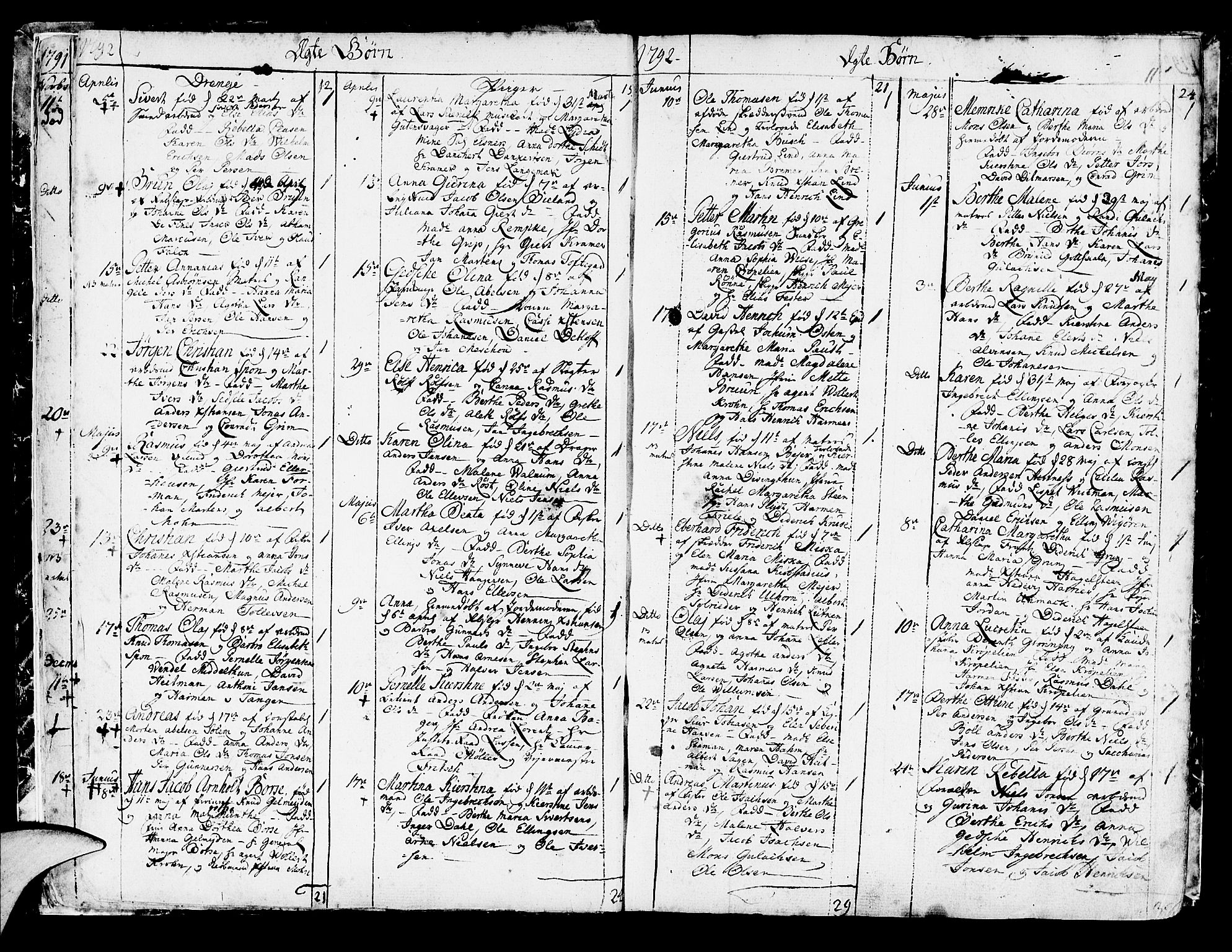 Korskirken sokneprestembete, AV/SAB-A-76101/H/Haa/L0006: Parish register (official) no. A 6, 1790-1820, p. 11