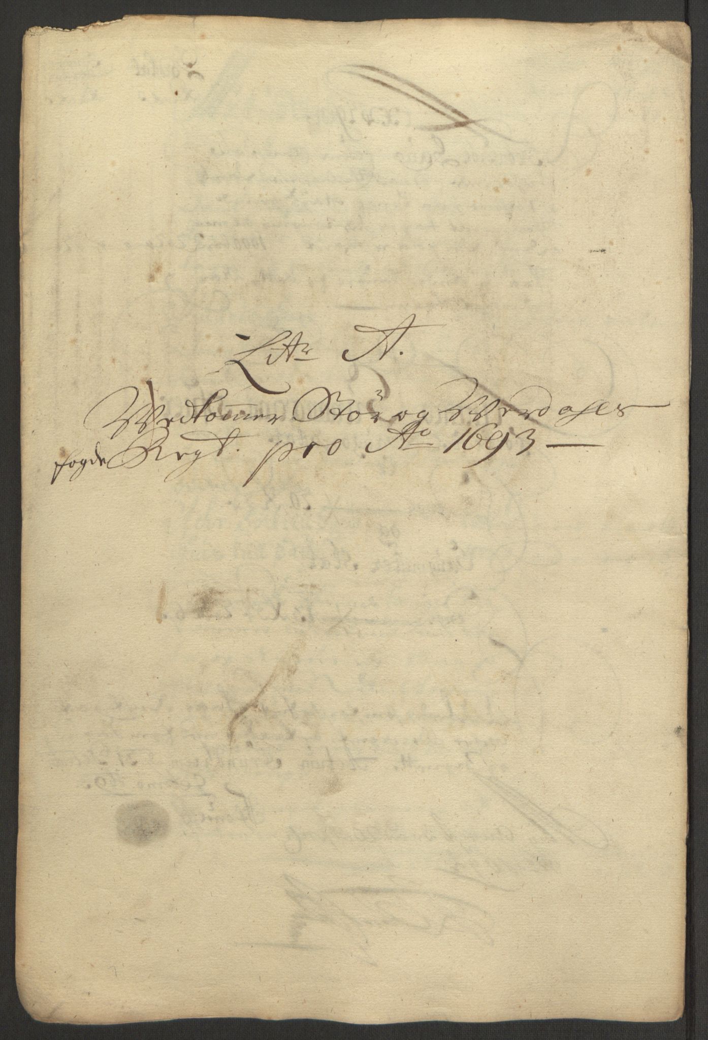 Rentekammeret inntil 1814, Reviderte regnskaper, Fogderegnskap, AV/RA-EA-4092/R62/L4186: Fogderegnskap Stjørdal og Verdal, 1693-1694, p. 26