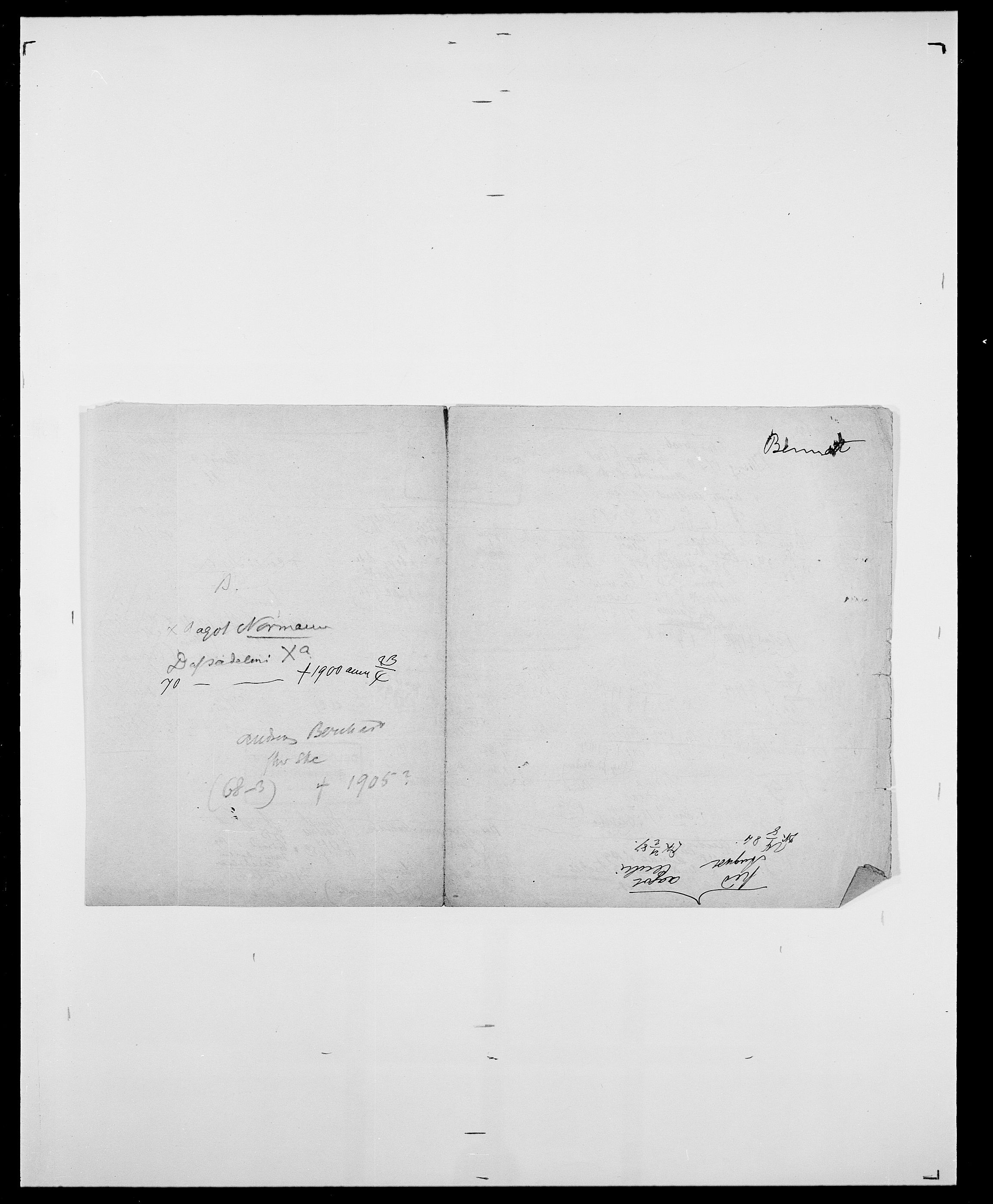 Delgobe, Charles Antoine - samling, AV/SAO-PAO-0038/D/Da/L0003: Barca - Bergen, p. 784