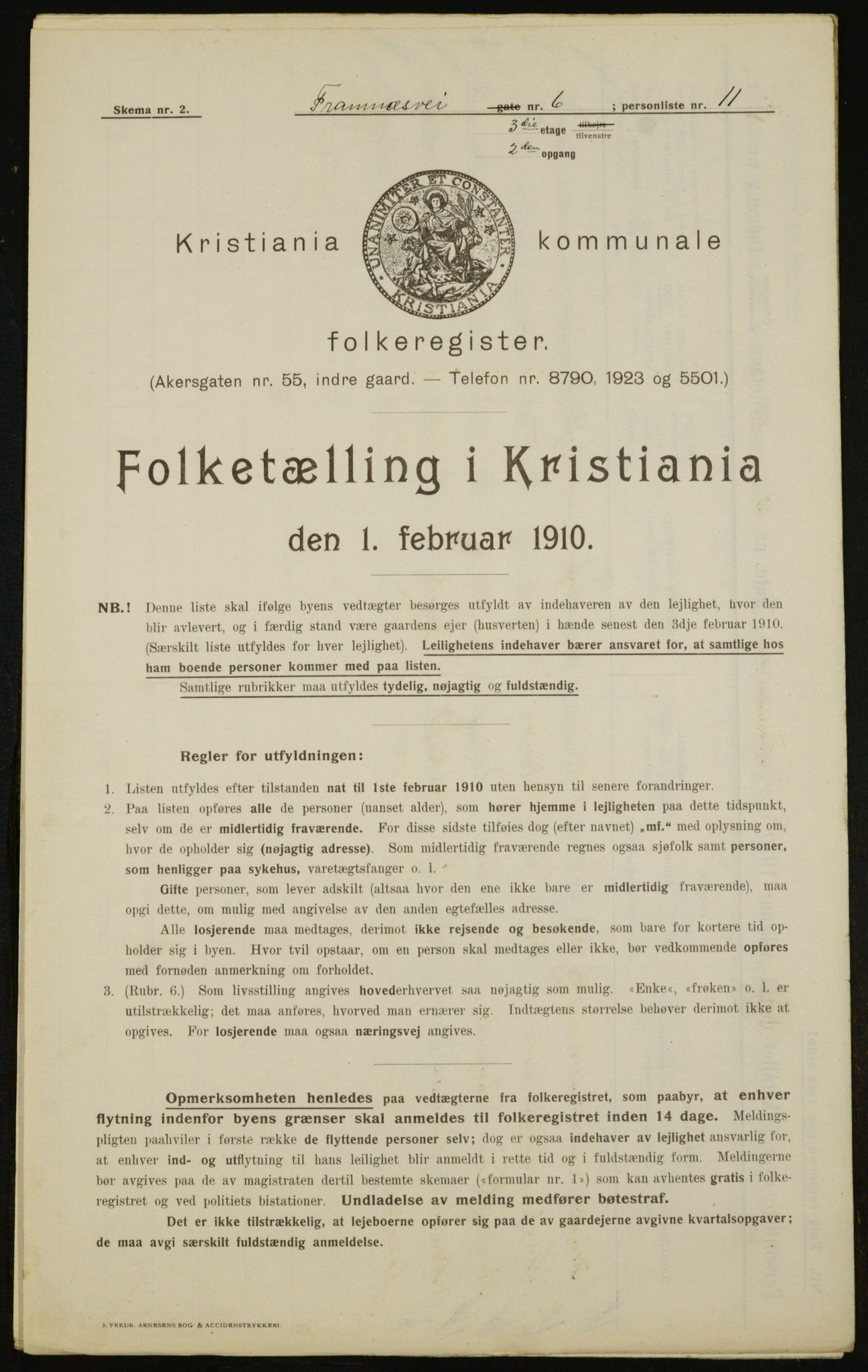 OBA, Municipal Census 1910 for Kristiania, 1910, p. 23903