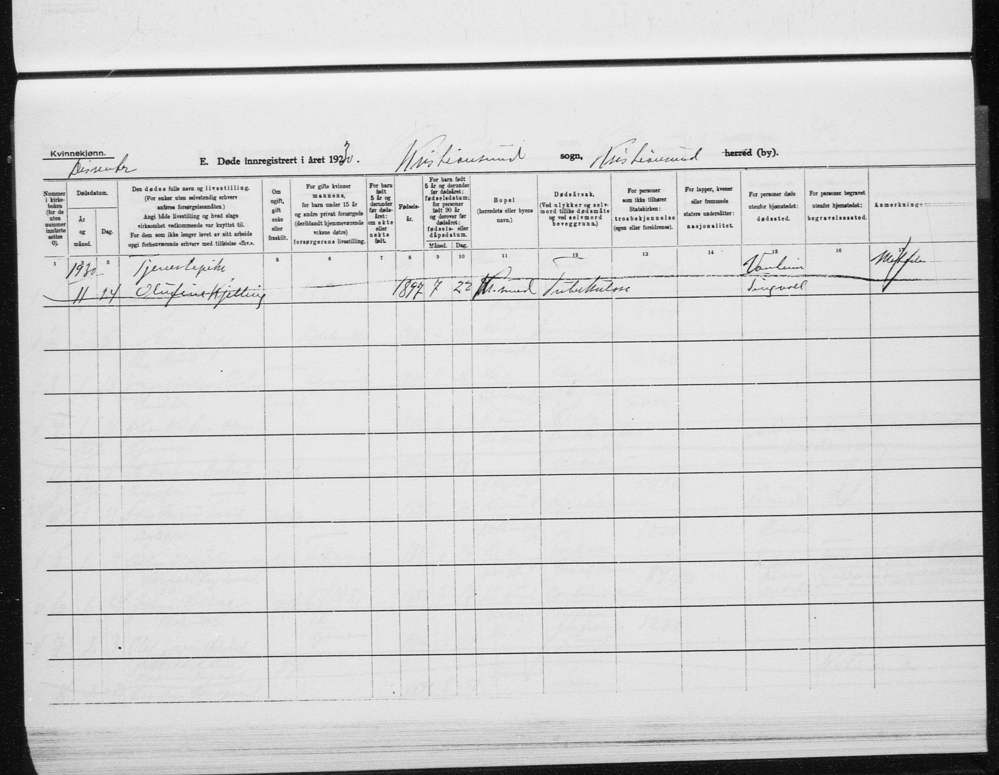 Ministerialprotokoller, klokkerbøker og fødselsregistre - Møre og Romsdal, AV/SAT-A-1454/572/L0863: Parish register (official) no. 572D07, 1917-1935