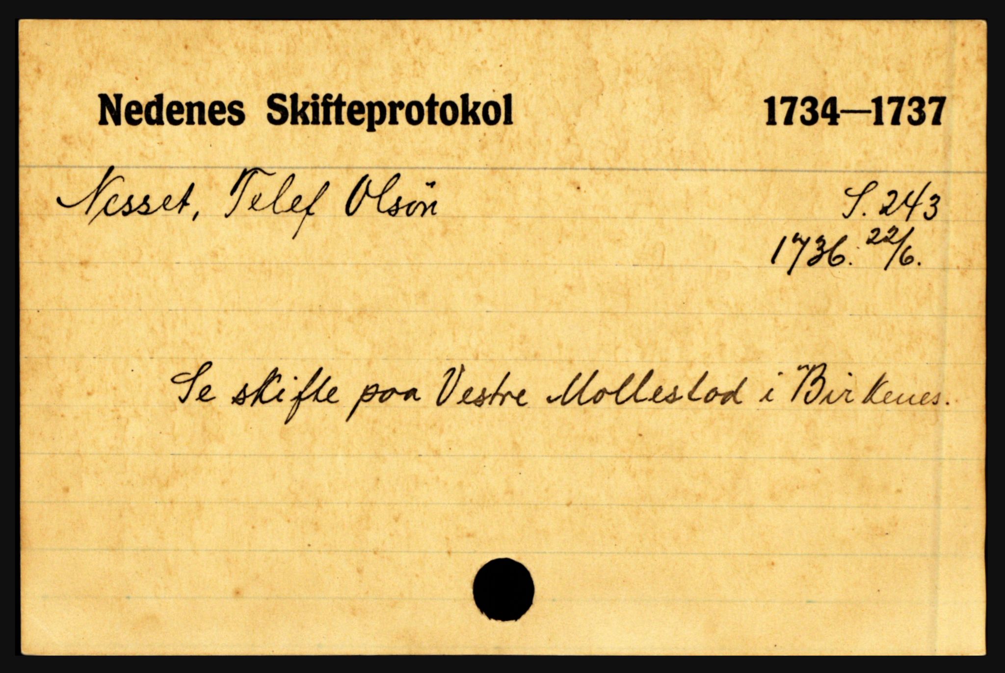 Nedenes sorenskriveri før 1824, AV/SAK-1221-0007/H, p. 22177