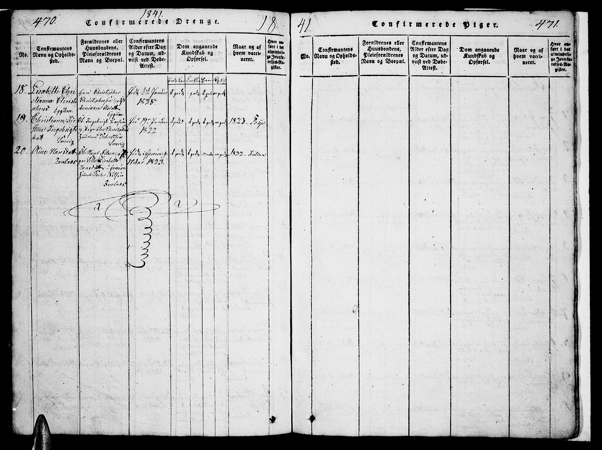 Ministerialprotokoller, klokkerbøker og fødselsregistre - Nordland, AV/SAT-A-1459/880/L1139: Parish register (copy) no. 880C01, 1836-1857, p. 470-471