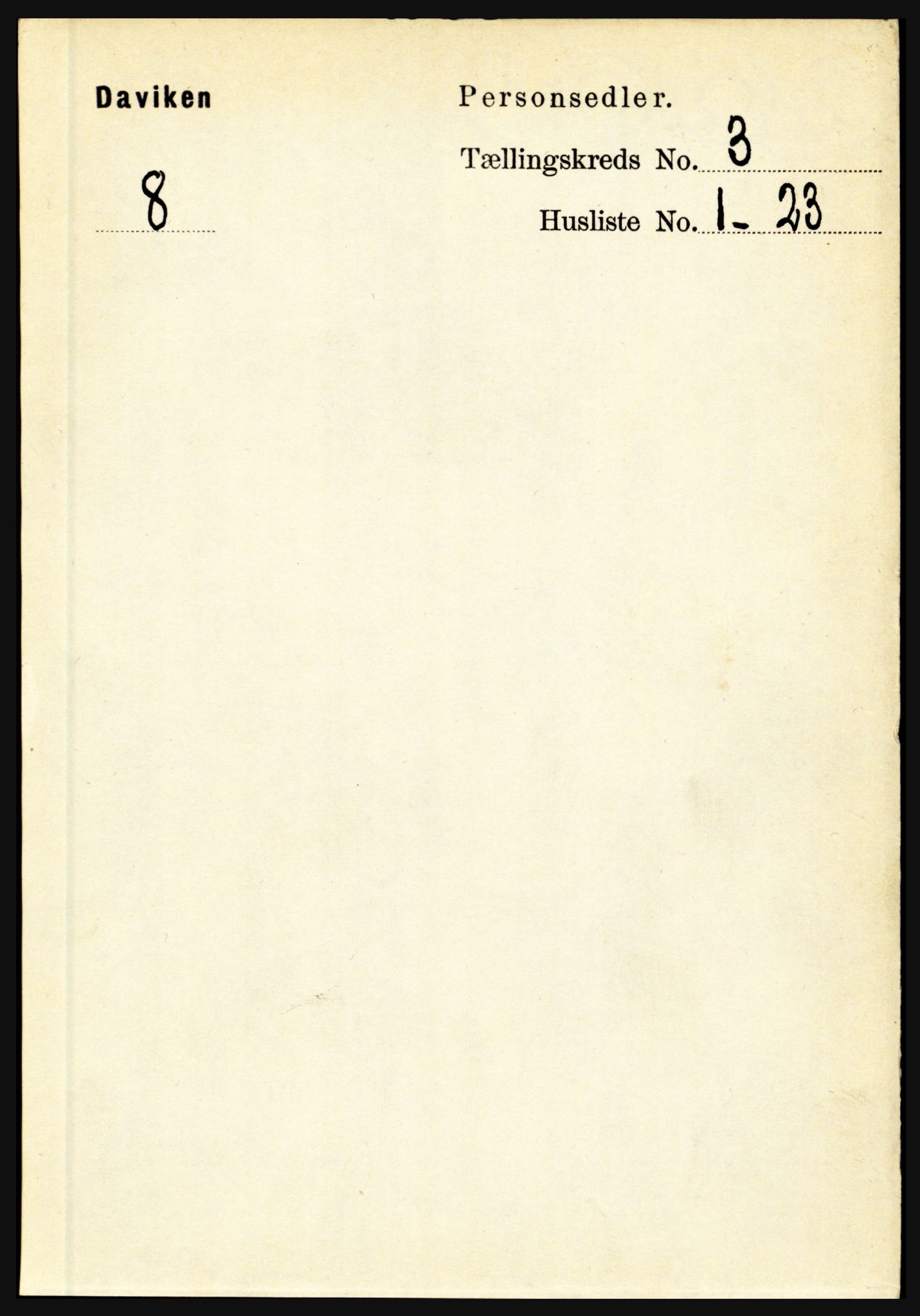 RA, 1891 census for 1442 Davik, 1891, p. 979