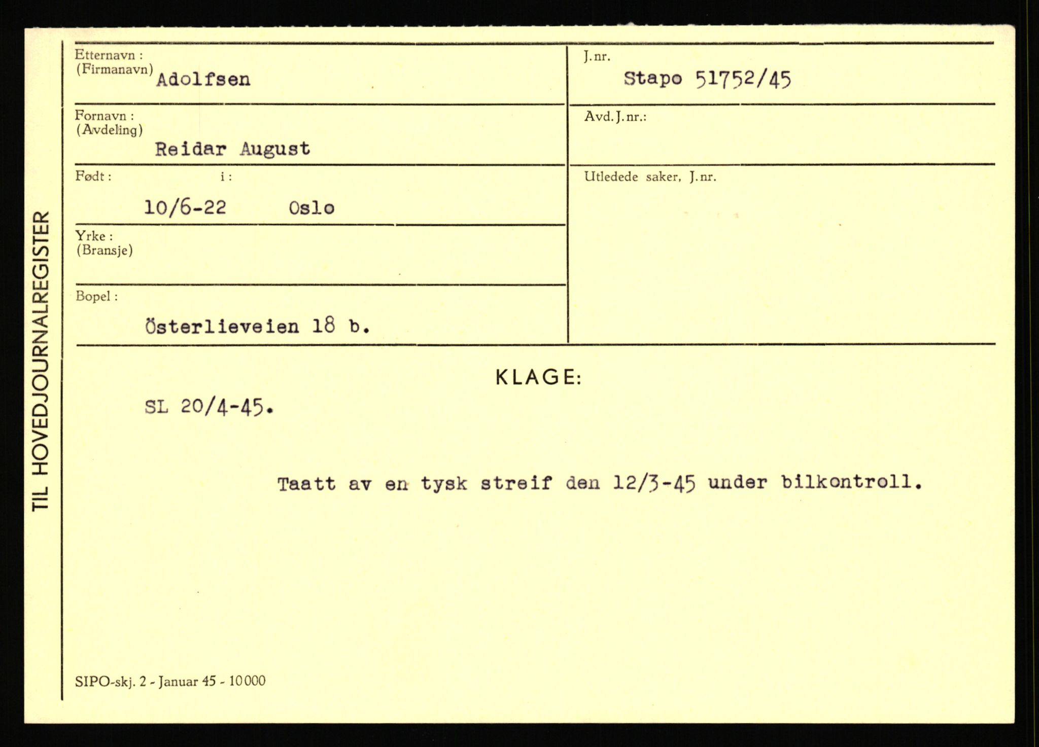 Statspolitiet - Hovedkontoret / Osloavdelingen, AV/RA-S-1329/C/Ca/L0001: Aabakken - Armann, 1943-1945, p. 1139