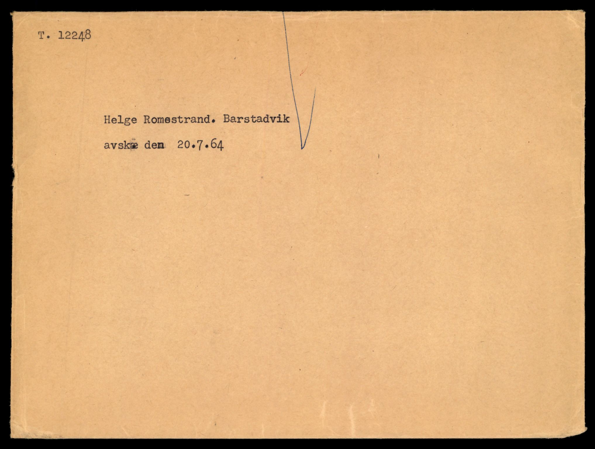 Møre og Romsdal vegkontor - Ålesund trafikkstasjon, AV/SAT-A-4099/F/Fe/L0033: Registreringskort for kjøretøy T 12151 - T 12474, 1927-1998, p. 2381