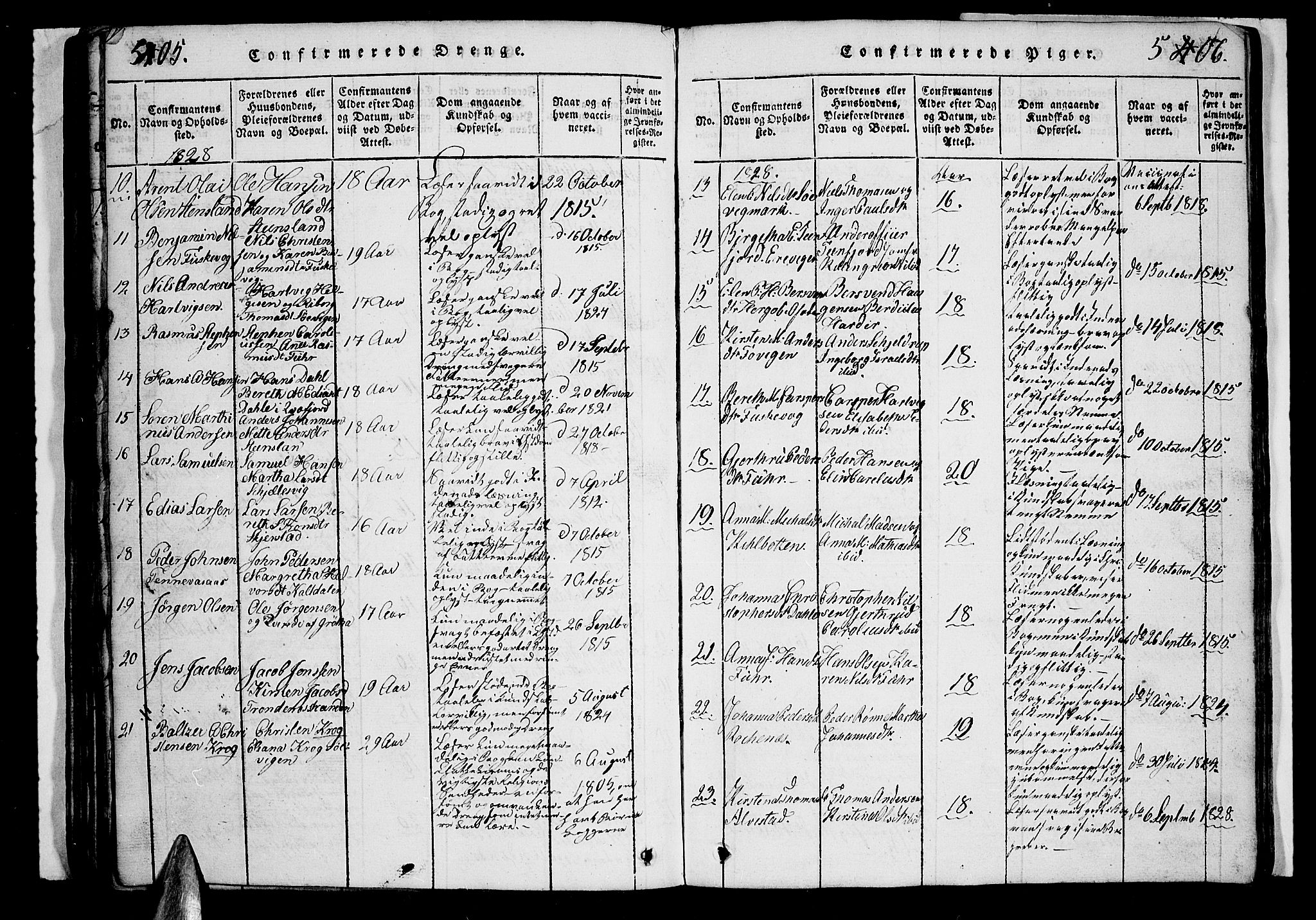 Trondenes sokneprestkontor, SATØ/S-1319/H/Hb/L0003klokker: Parish register (copy) no. 3, 1820-1834, p. 505-506