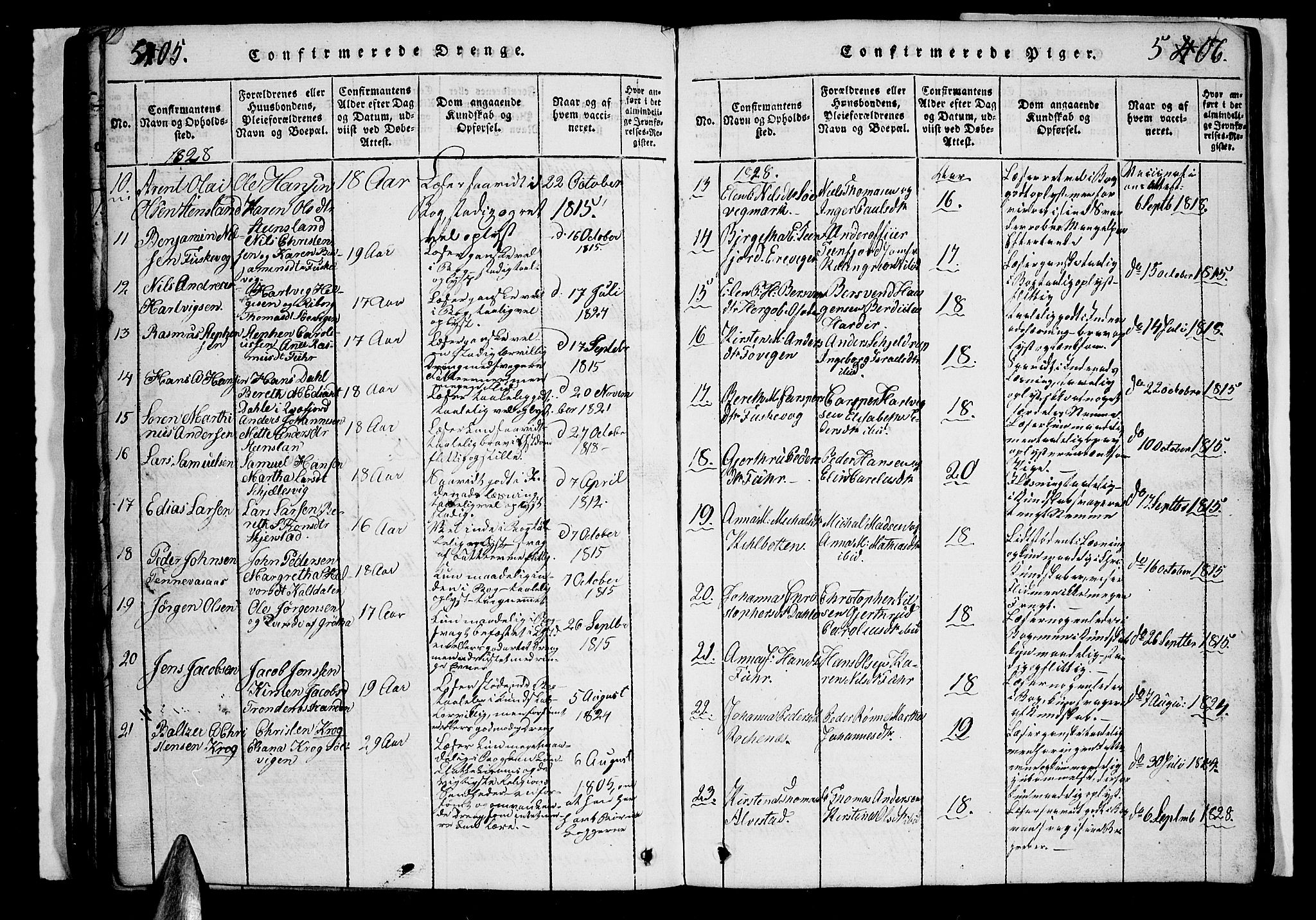 Trondenes sokneprestkontor, AV/SATØ-S-1319/H/Hb/L0003klokker: Parish register (copy) no. 3, 1820-1834, p. 505-506