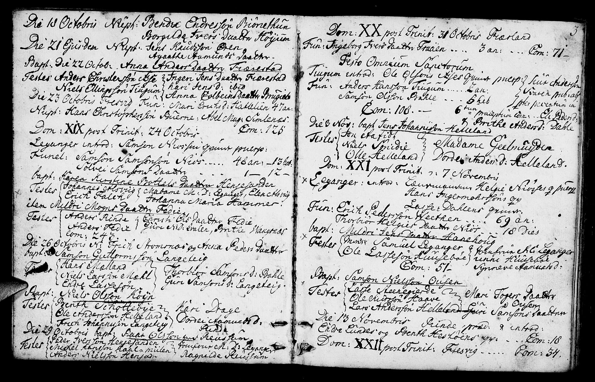 Leikanger sokneprestembete, AV/SAB-A-81001/H/Haa/Haaa/L0003: Parish register (official) no. A 3, 1756-1770, p. 3