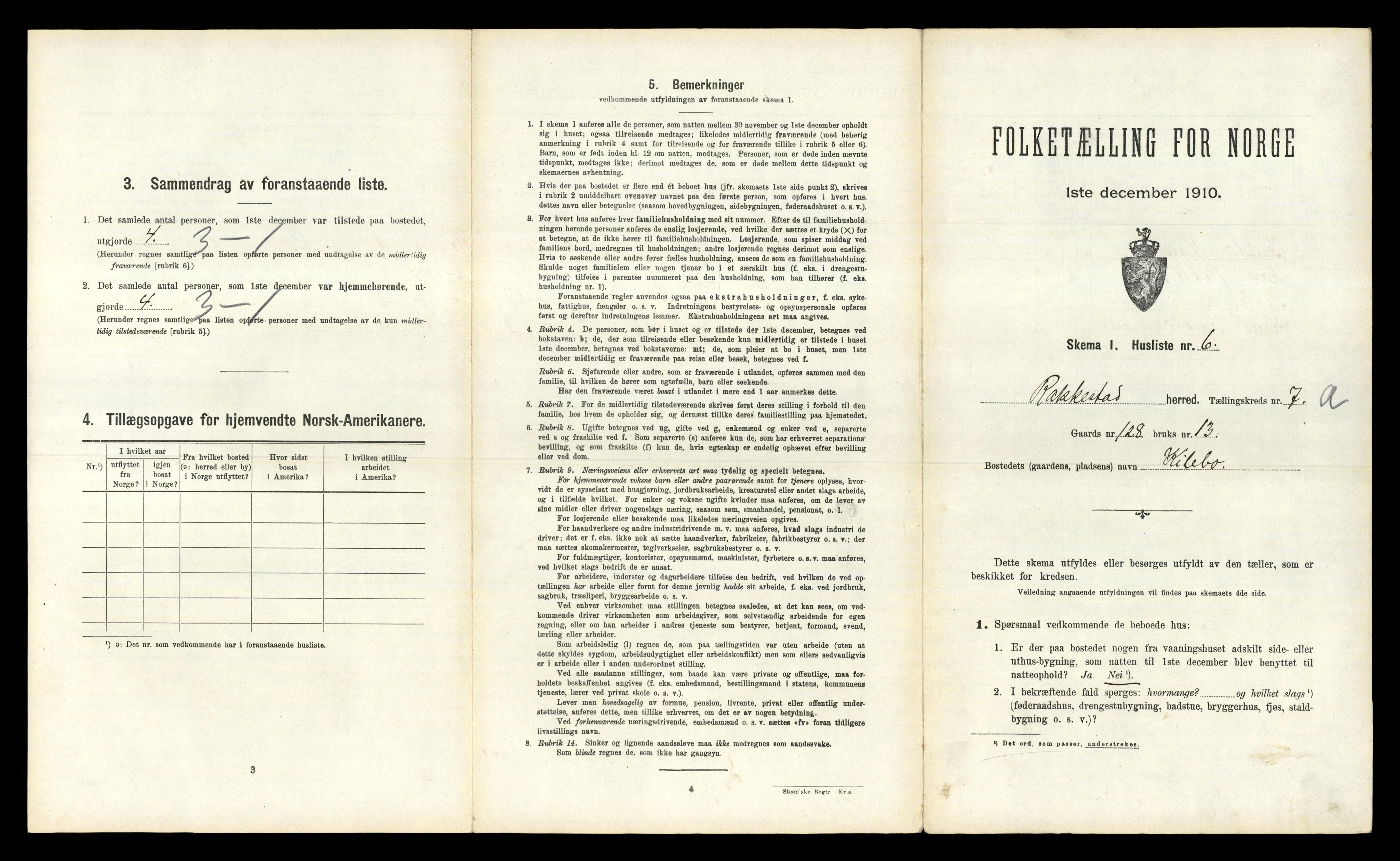 RA, 1910 census for Rakkestad, 1910, p. 1227