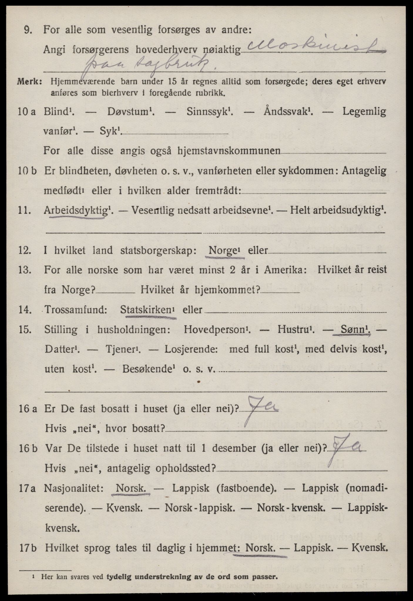 SAT, 1920 census for Geitastrand, 1920, p. 808