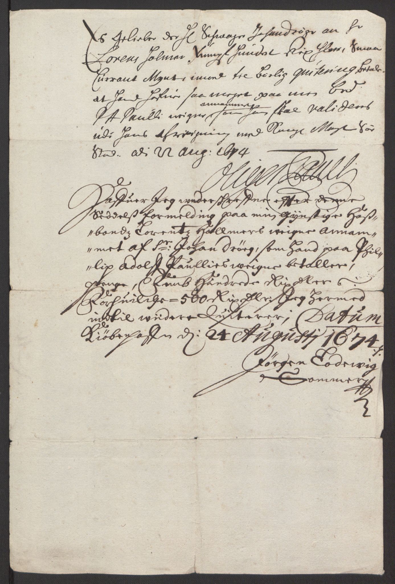 Rentekammeret inntil 1814, Reviderte regnskaper, Fogderegnskap, AV/RA-EA-4092/R35/L2061: Fogderegnskap Øvre og Nedre Telemark, 1673-1674, p. 253