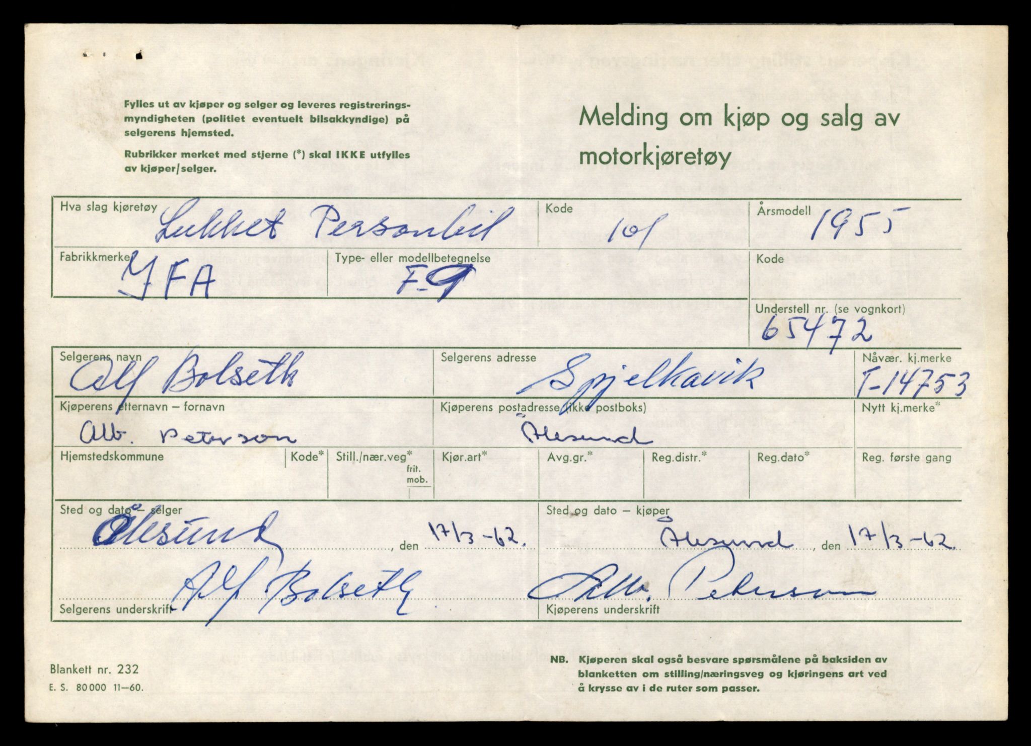 Møre og Romsdal vegkontor - Ålesund trafikkstasjon, AV/SAT-A-4099/F/Fe/L0048: Registreringskort for kjøretøy T 14721 - T 14863, 1927-1998, p. 633