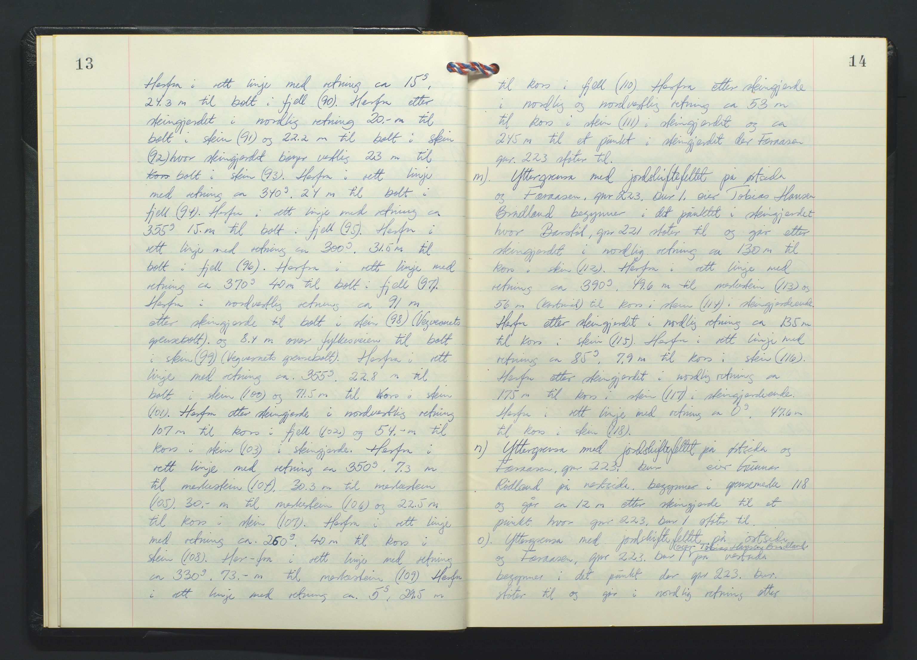 Marnar jordskifterett, AV/SAK-1541-0006/F/Fa/L0015: Jordskifterettsbok Mandal domssokn (M11), 1980-1985, p. 13-14