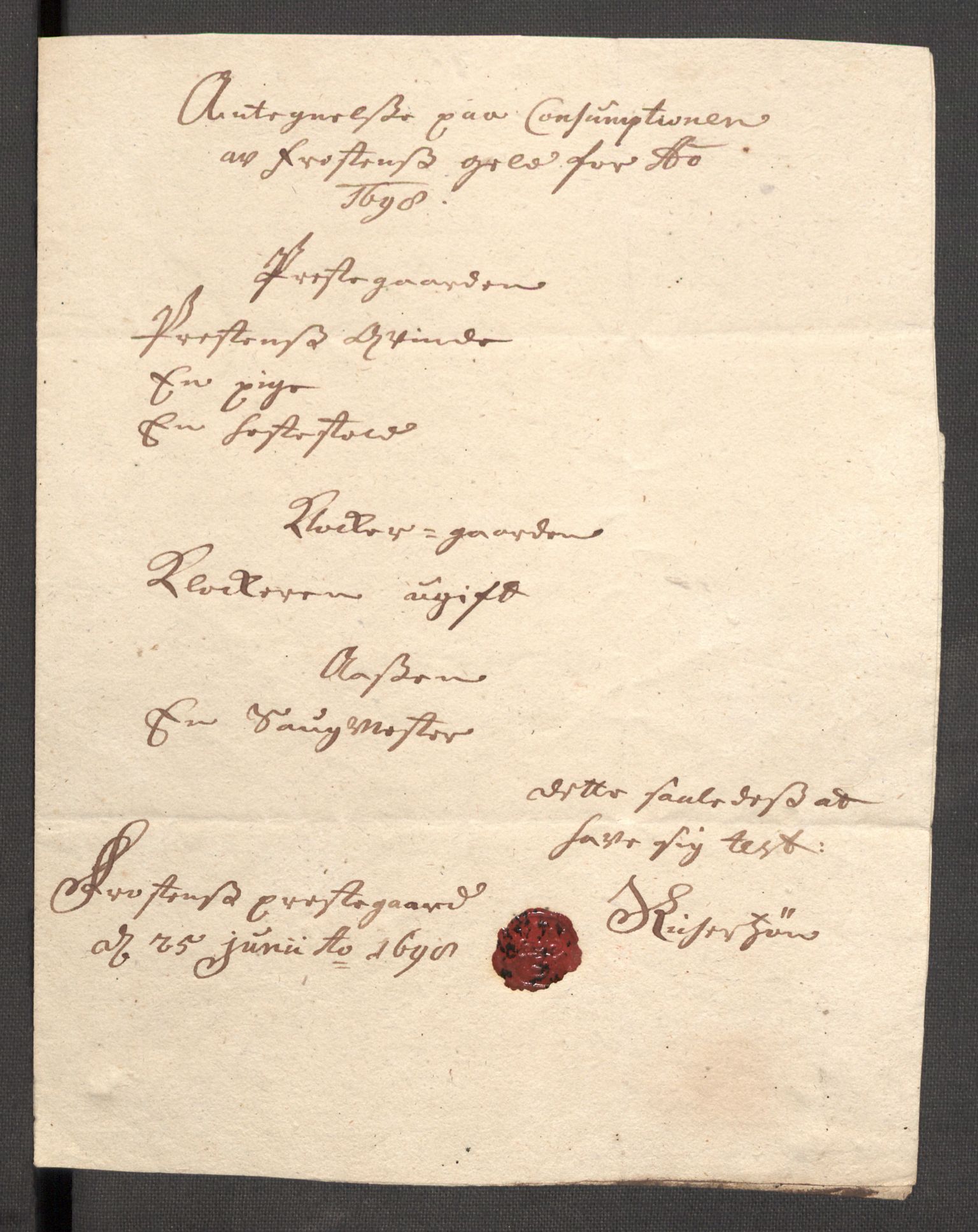 Rentekammeret inntil 1814, Reviderte regnskaper, Fogderegnskap, RA/EA-4092/R62/L4190: Fogderegnskap Stjørdal og Verdal, 1698, p. 193