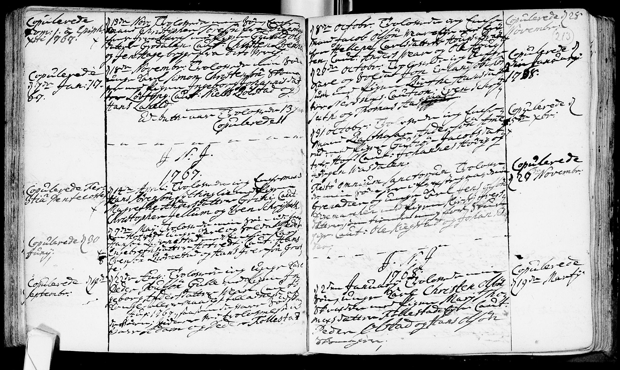 Røyken kirkebøker, SAKO/A-241/F/Fa/L0002: Parish register (official) no. 2, 1731-1782, p. 213