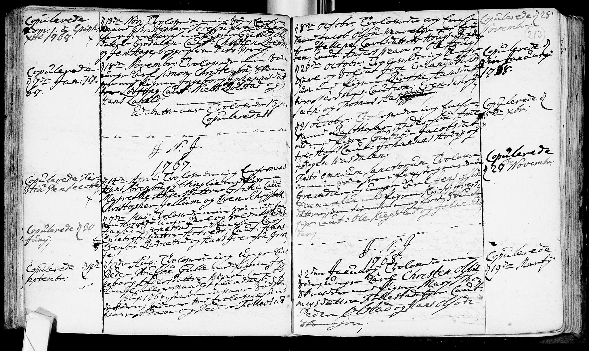 Røyken kirkebøker, AV/SAKO-A-241/F/Fa/L0002: Parish register (official) no. 2, 1731-1782, p. 213