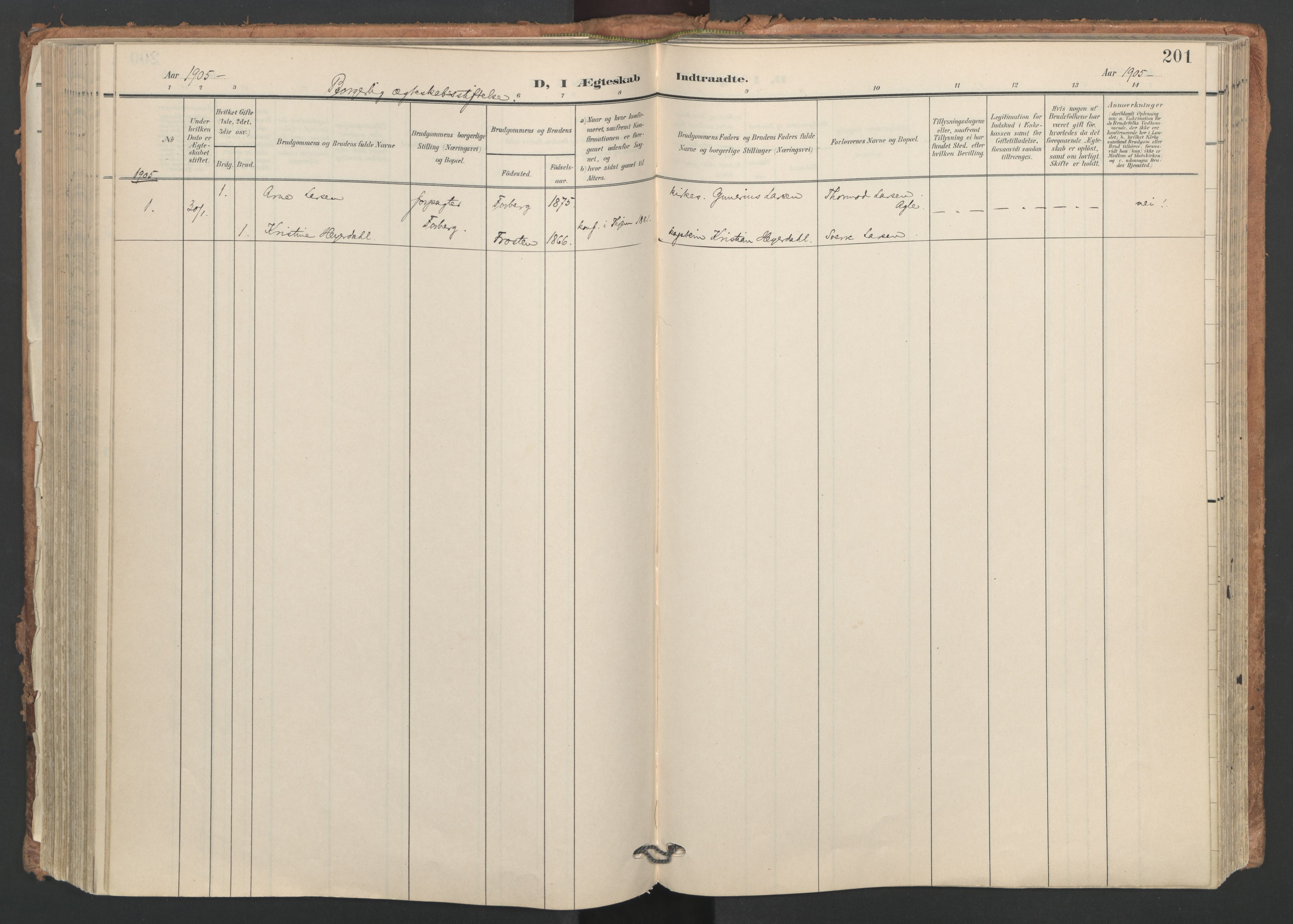 Ministerialprotokoller, klokkerbøker og fødselsregistre - Nord-Trøndelag, SAT/A-1458/749/L0477: Parish register (official) no. 749A11, 1902-1927, p. 201