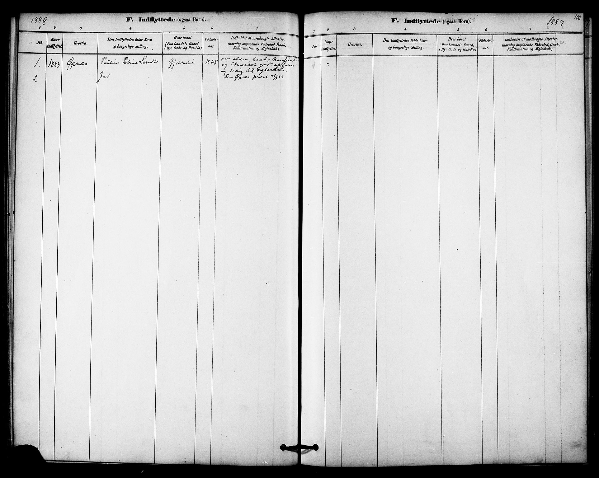 Ministerialprotokoller, klokkerbøker og fødselsregistre - Nordland, SAT/A-1459/841/L0609: Parish register (official) no. 841A13, 1878-1902, p. 100
