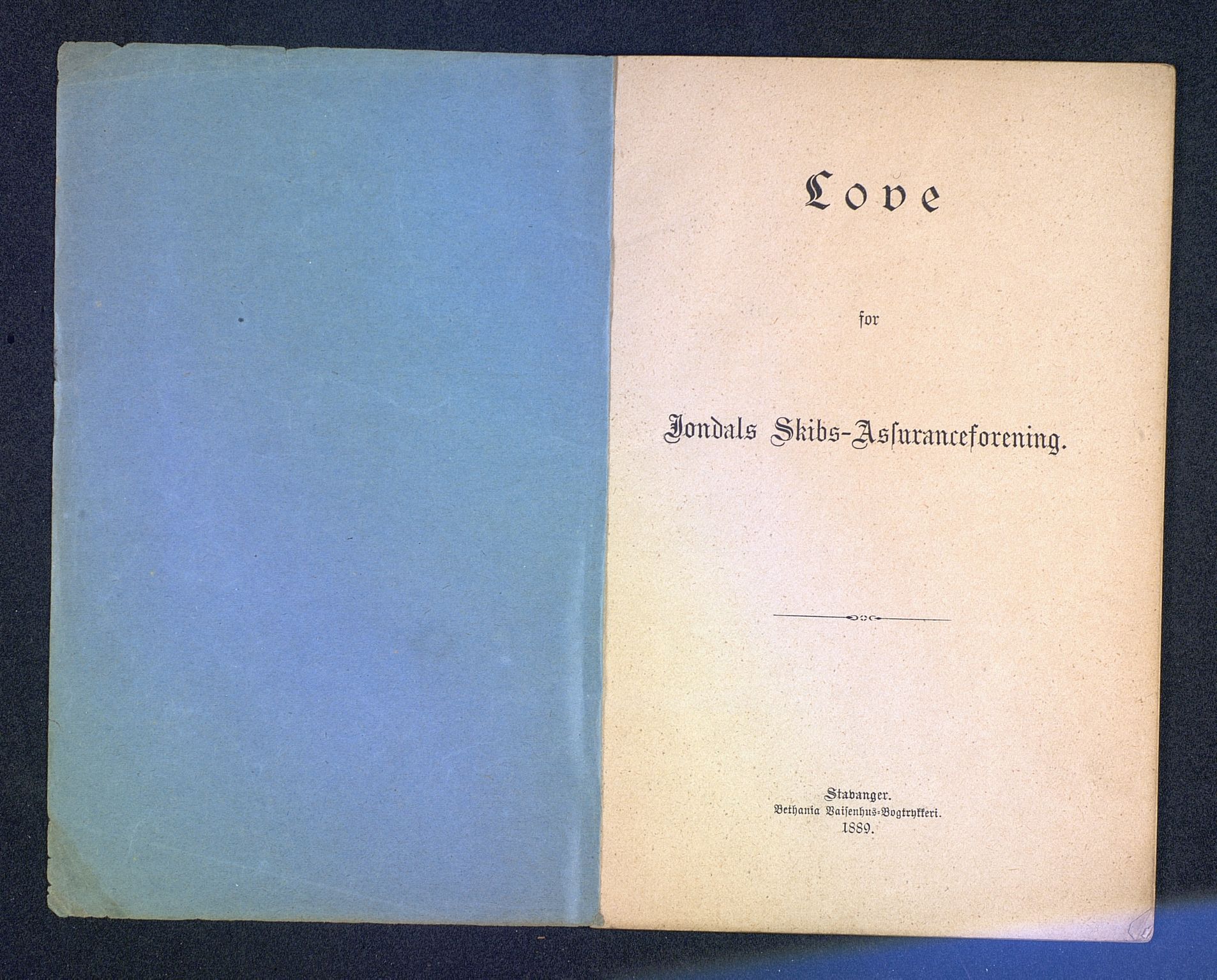 Jondal Skipsassuranseforening, SAB/SAB/PA-0276/E/L0001: 75 års jubileet, 1944