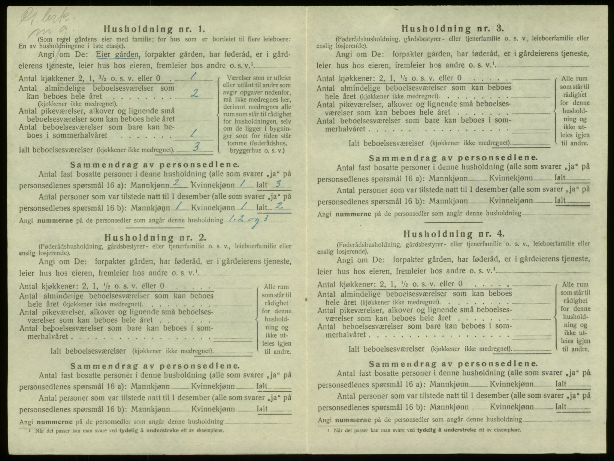 SAB, 1920 census for Selje, 1920, p. 118