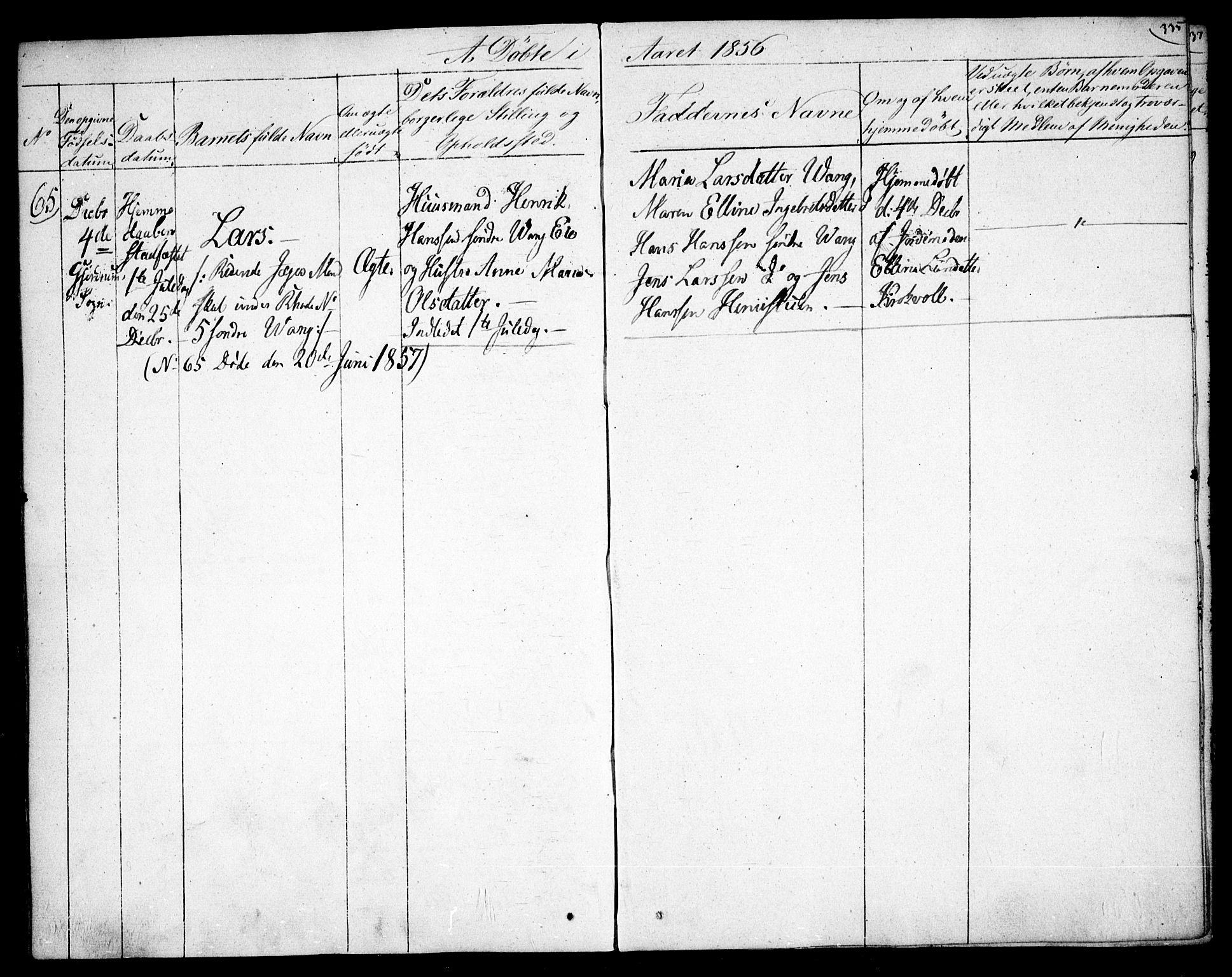 Gjerdrum prestekontor Kirkebøker, AV/SAO-A-10412b/F/Fa/L0006: Parish register (official) no. I 6, 1845-1856, p. 335