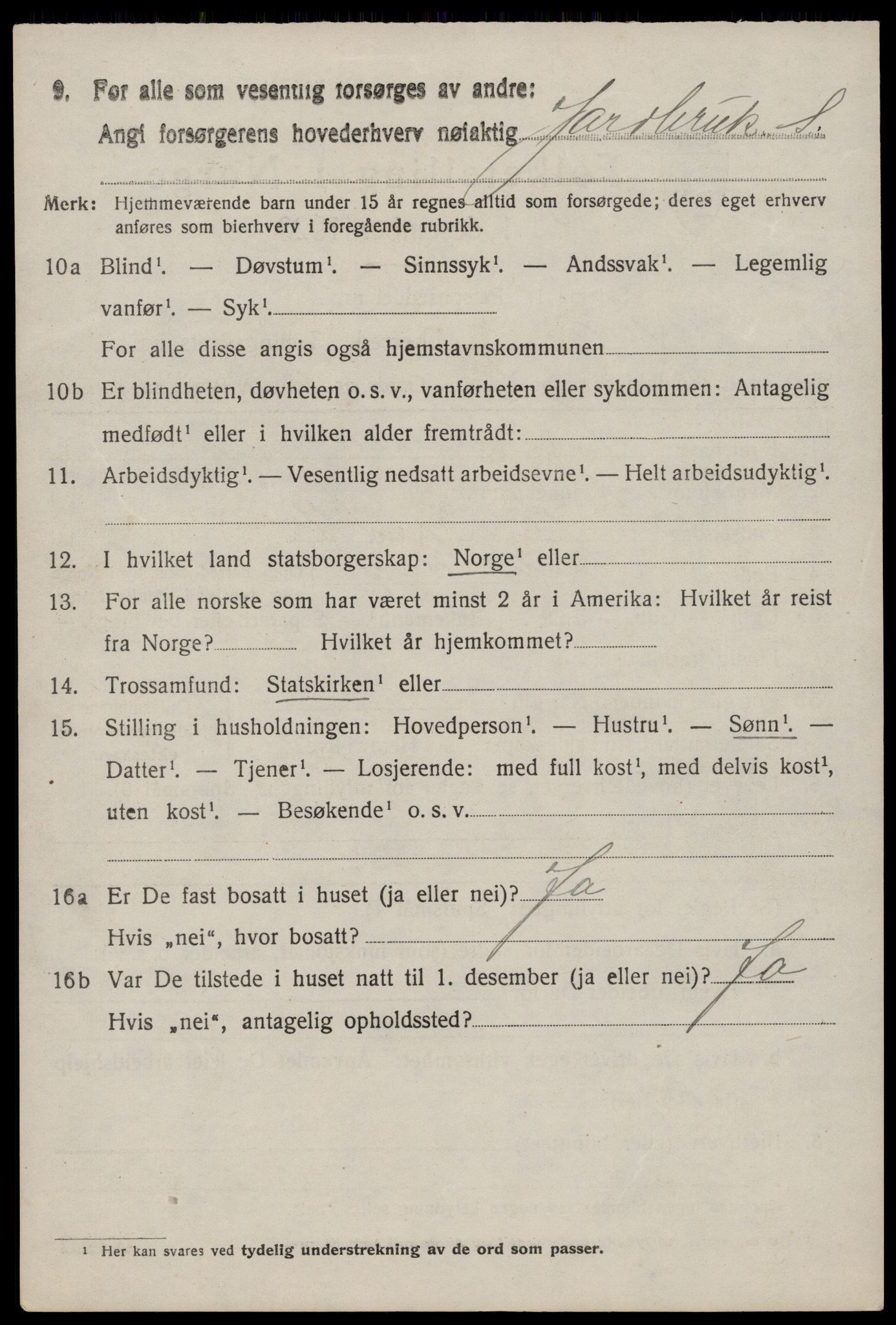 SAST, 1920 census for Mosterøy, 1920, p. 1909