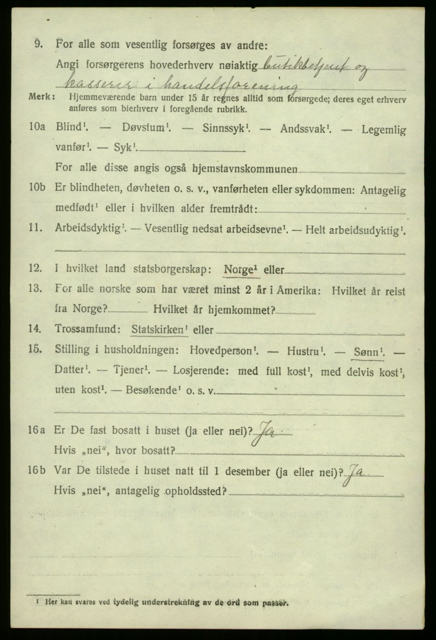 SAB, 1920 census for Fana, 1920, p. 23816