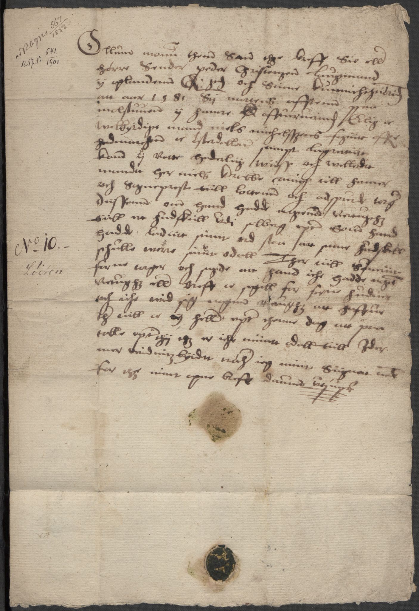 Riksarkivets diplomsamling, AV/RA-EA-5965/F15/L0011: Prestearkiv - Hedmark, 1575-1735, p. 16
